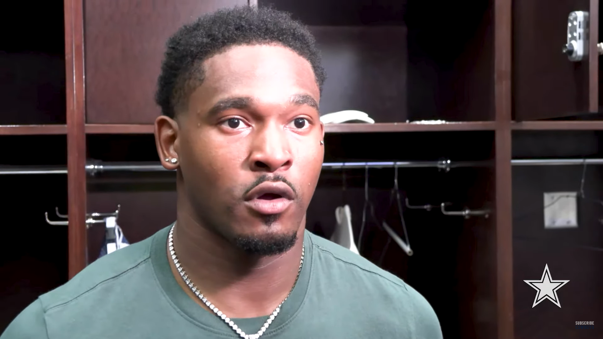 Dallas Cowboys RB Rico Dowdle talks to the media postgame following loss to New Orleans Saints.