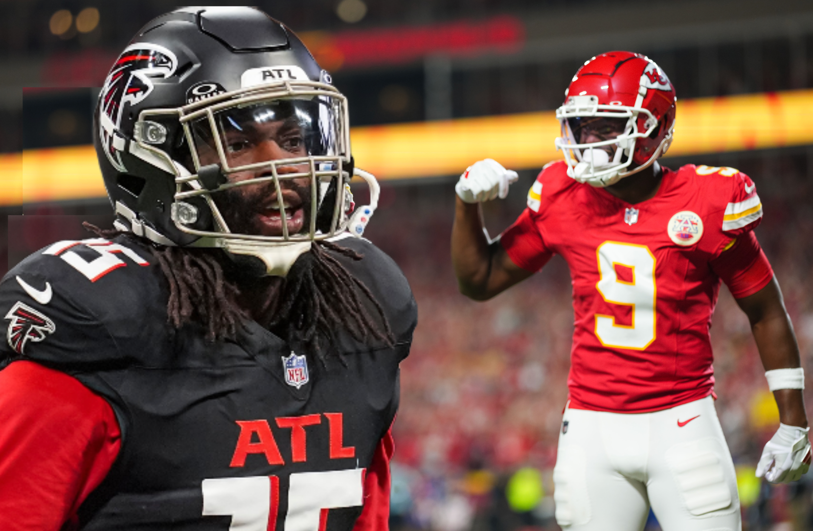 Falcons LB Matthew Judon and Chiefs WR JuJu Smith-Schuster