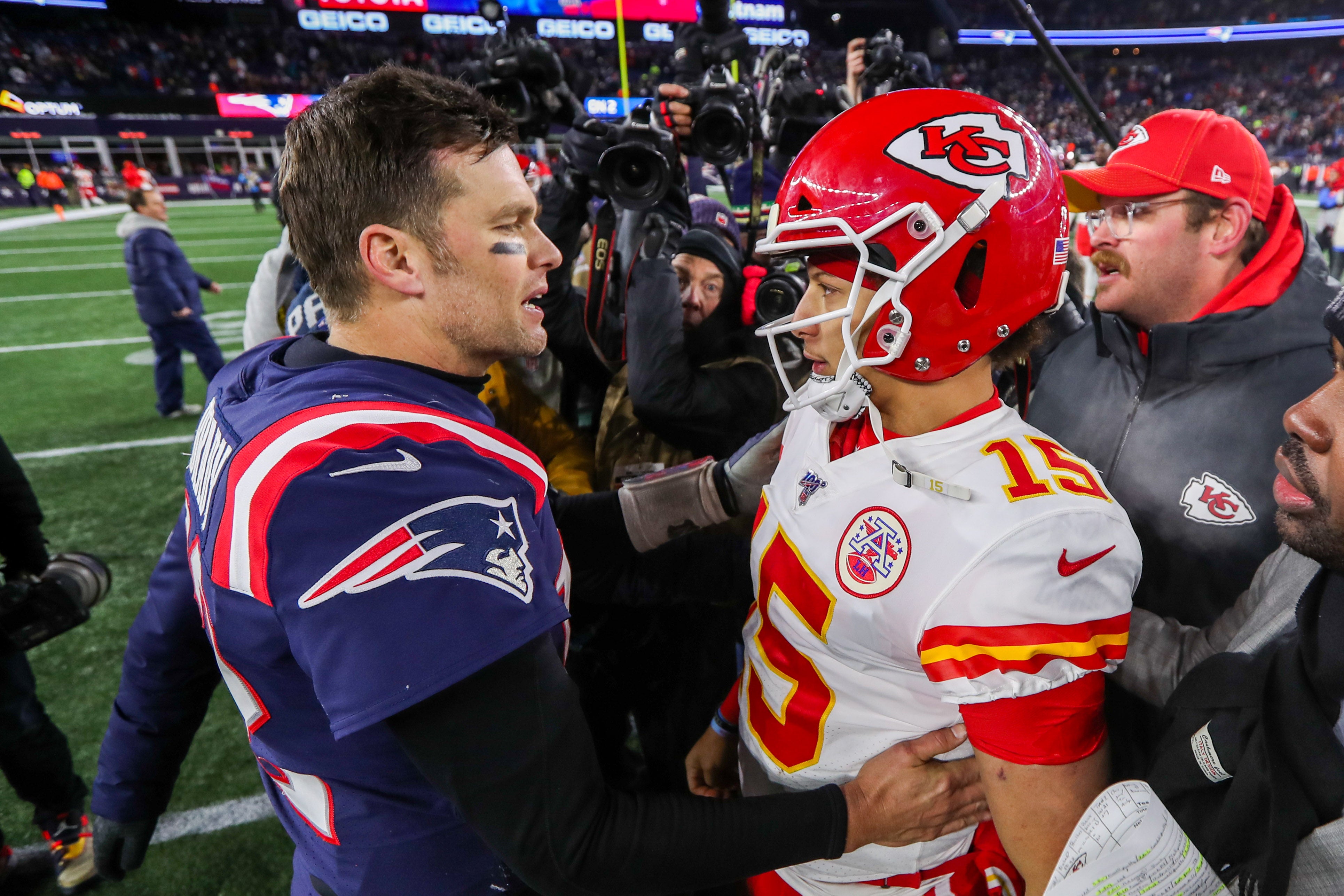 Tom Brady and Patrick Mahomes