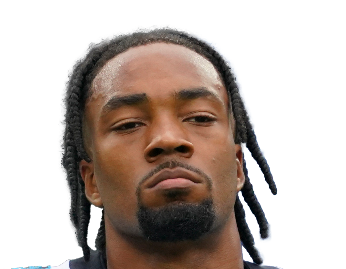 Sep 25, 2022; Charlotte, North Carolina, USA; Carolina Panthers cornerback CJ Henderson (24) looks on against the New Orleans Saints before the start of the game at Bank of America Stadium.