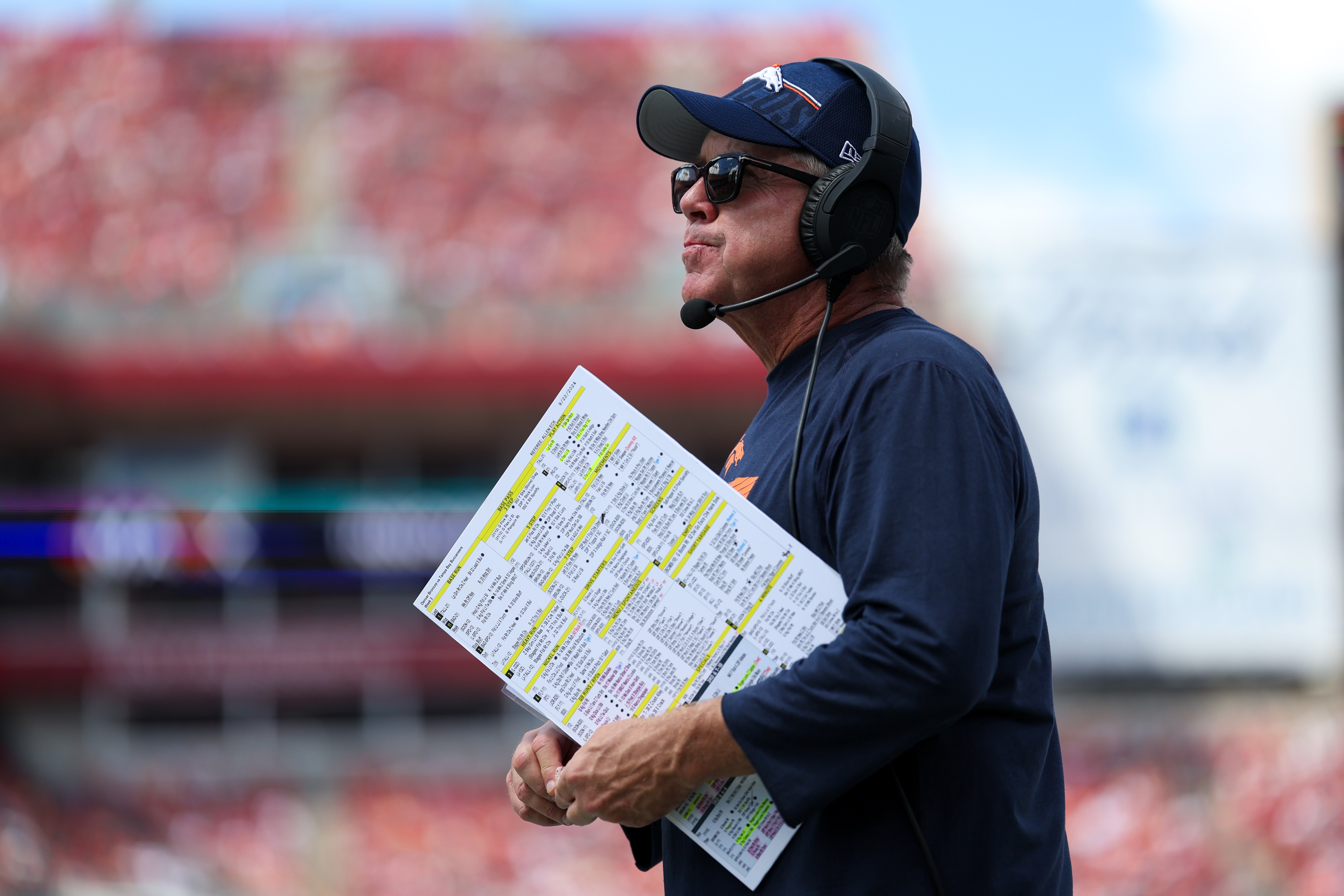 Denver Broncos head coach Sean Payton