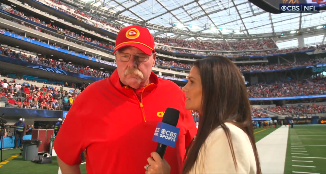 Chiefs HC Andy Reid speaks with CBS Sports' Tracy Wolfson.