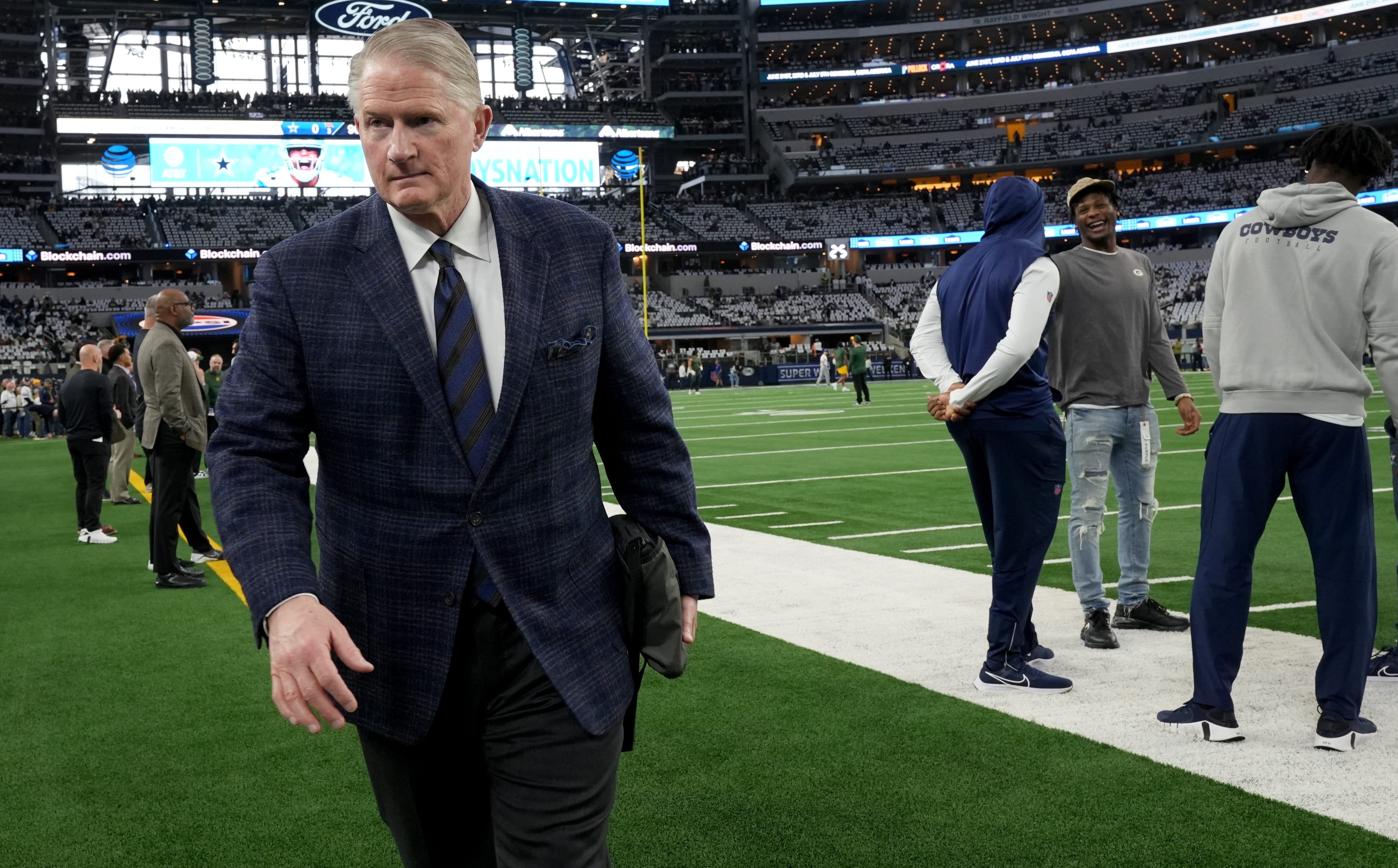 Green Bay Packers executive vice president/director of football operations Russ Ball is shown before his team s wild card playoff game against the Dallas Cowboys Sunday, January 14, 2024 in Arlington, Texas.