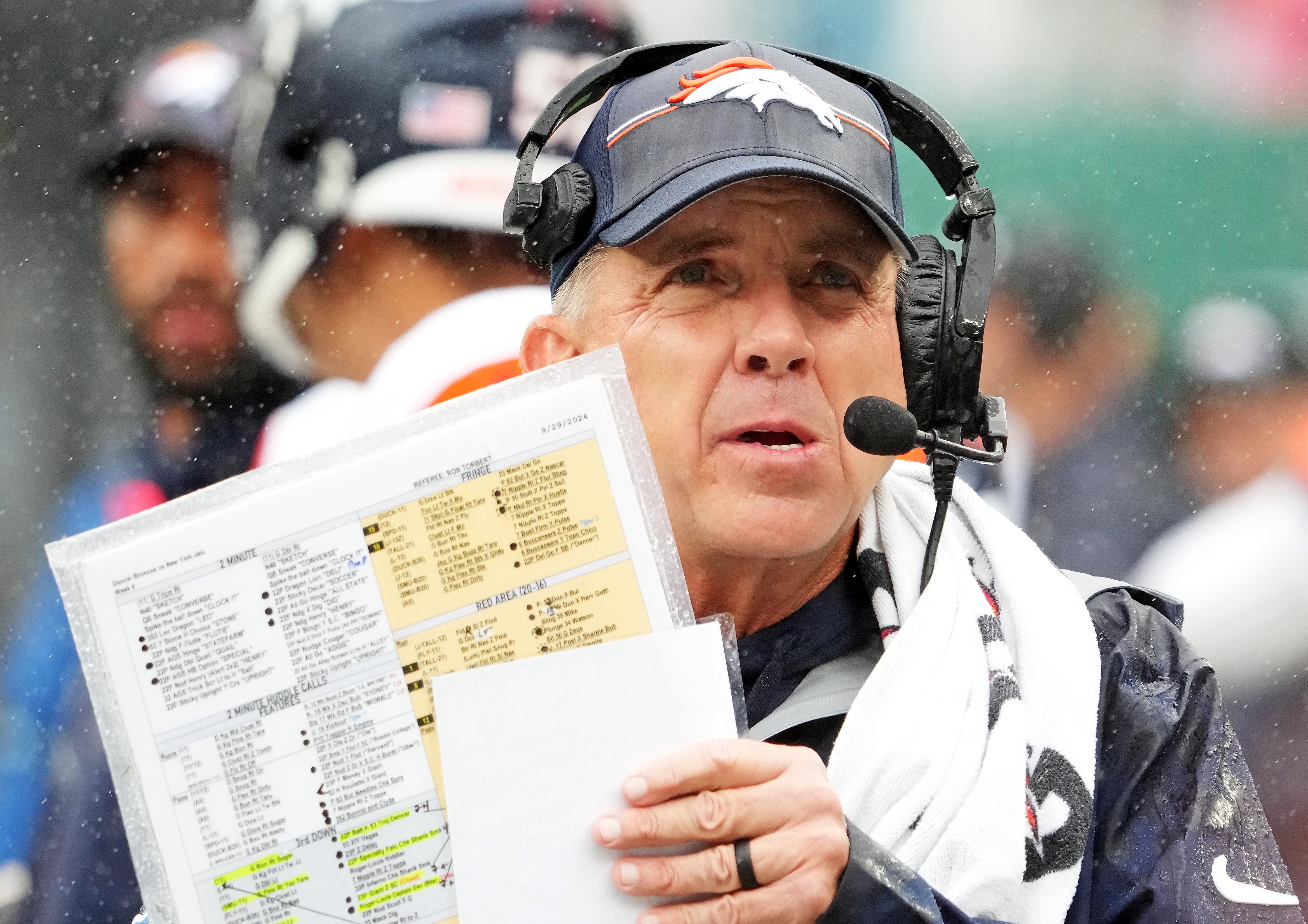 Denver Broncos head coach Sean Payton