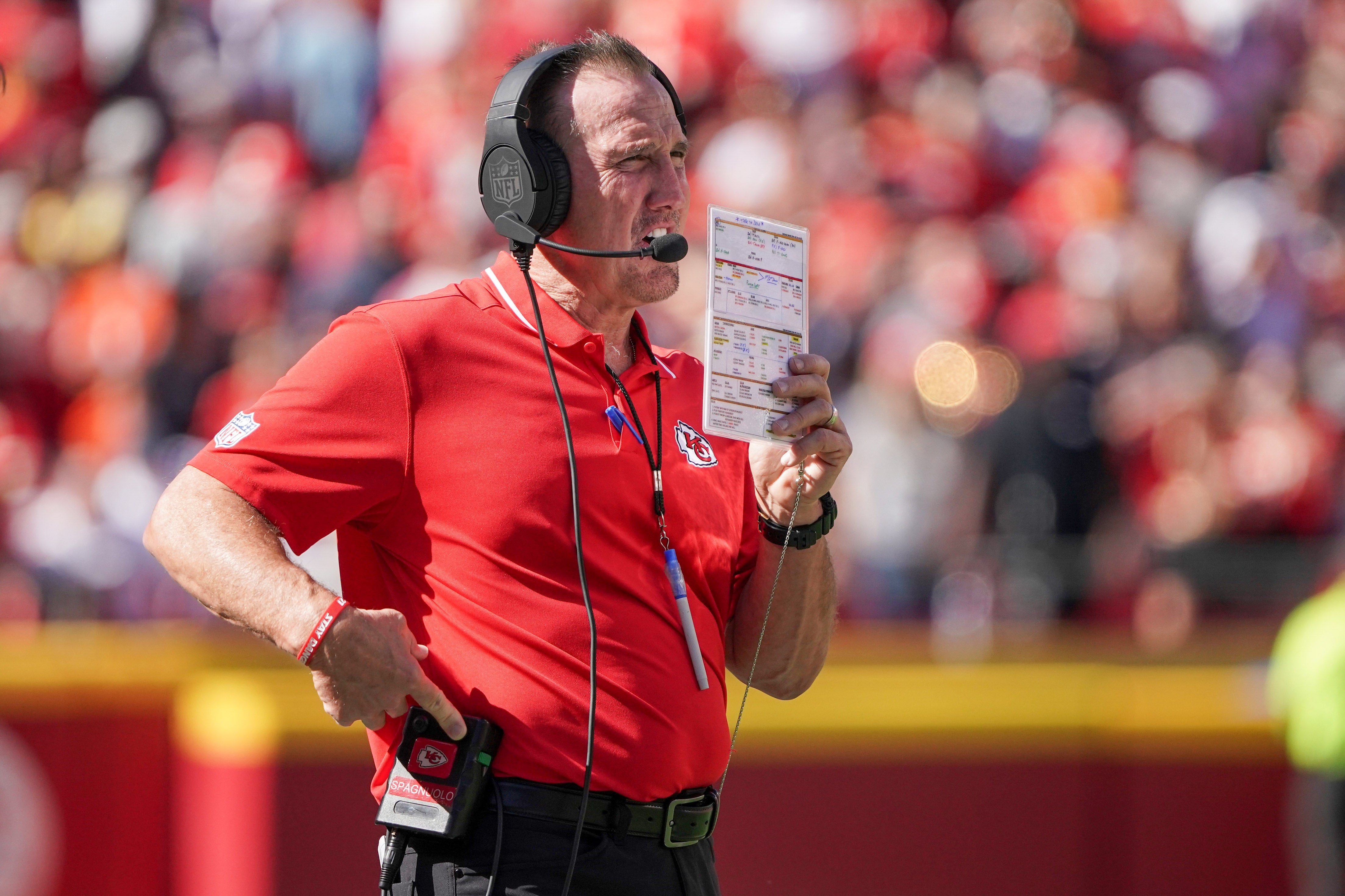 Chiefs defensive coordinator Steve Spagnuolo.