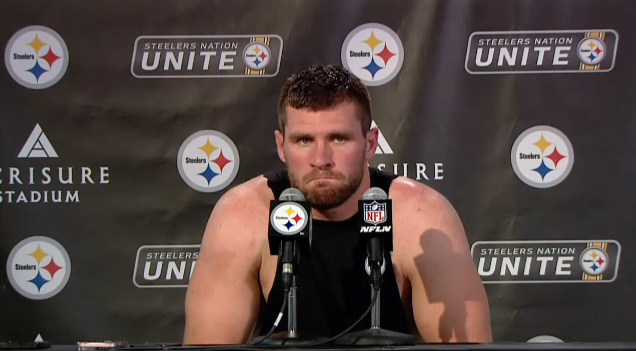 Pittsburgh Steelers pass rusher T.J. Watt addresses the media following 20-17 loss vs. Dallas Cowboys in Week 6 of 2024 NFL Season, 10/7/2024