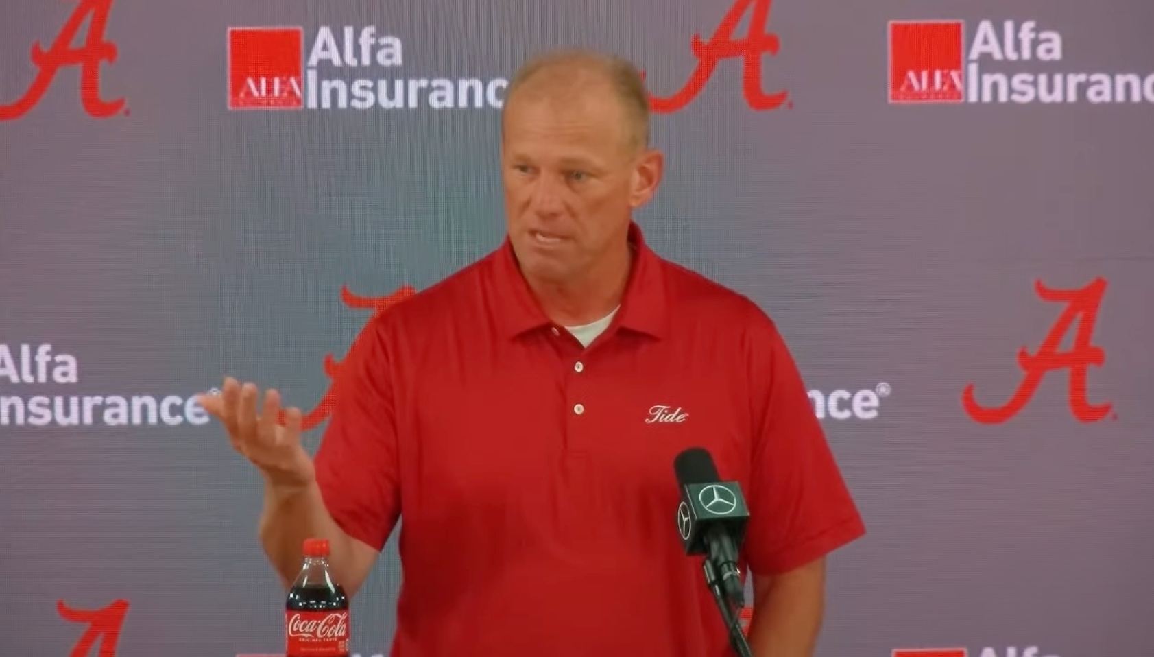 Alabama Crimson Tide HC Kalen DeBoer addresses the media ahead of South Carolina Week.