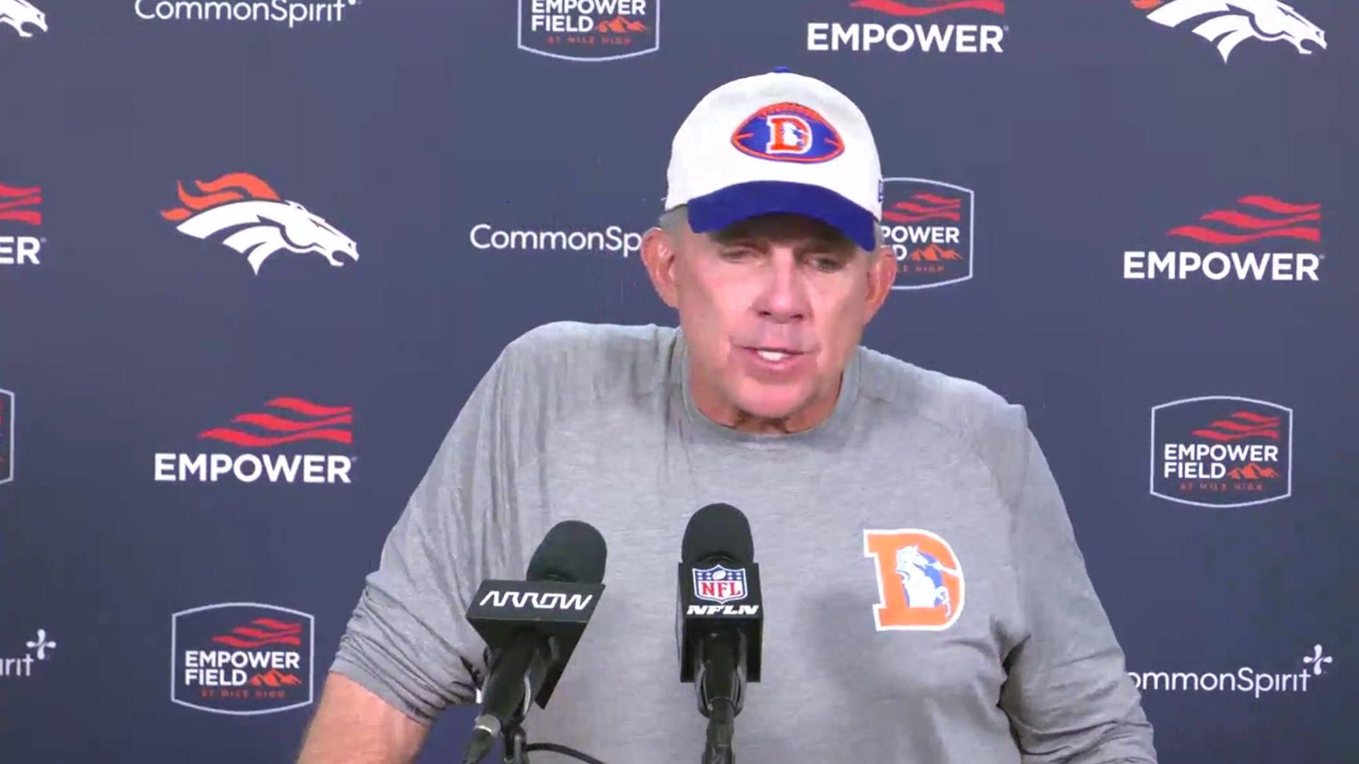Denver broncos head coach Sean Payton