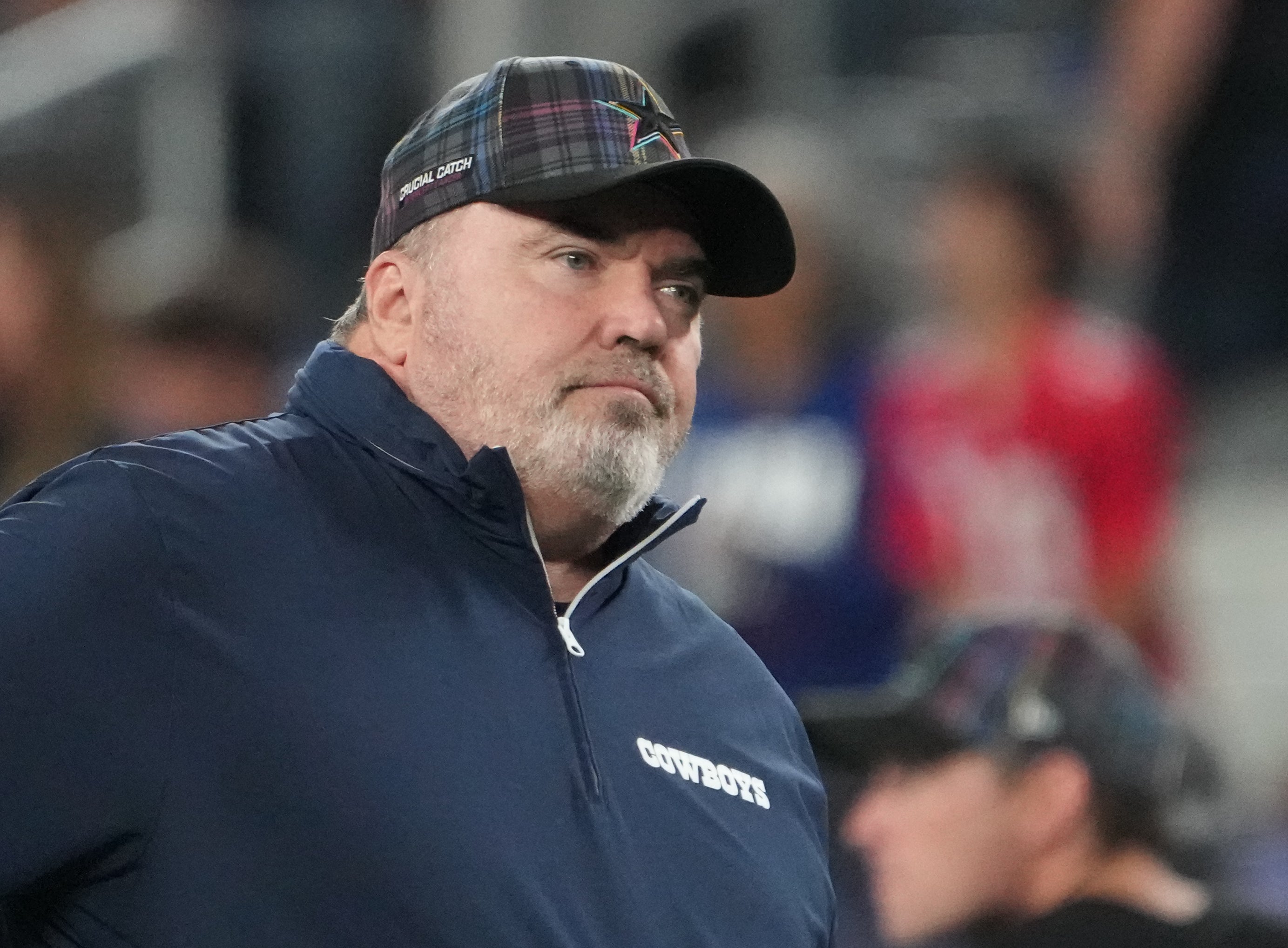 Dallas Cowboys head coach Mike McCarthy before the game against the New York Giants at MetLife Stadium.