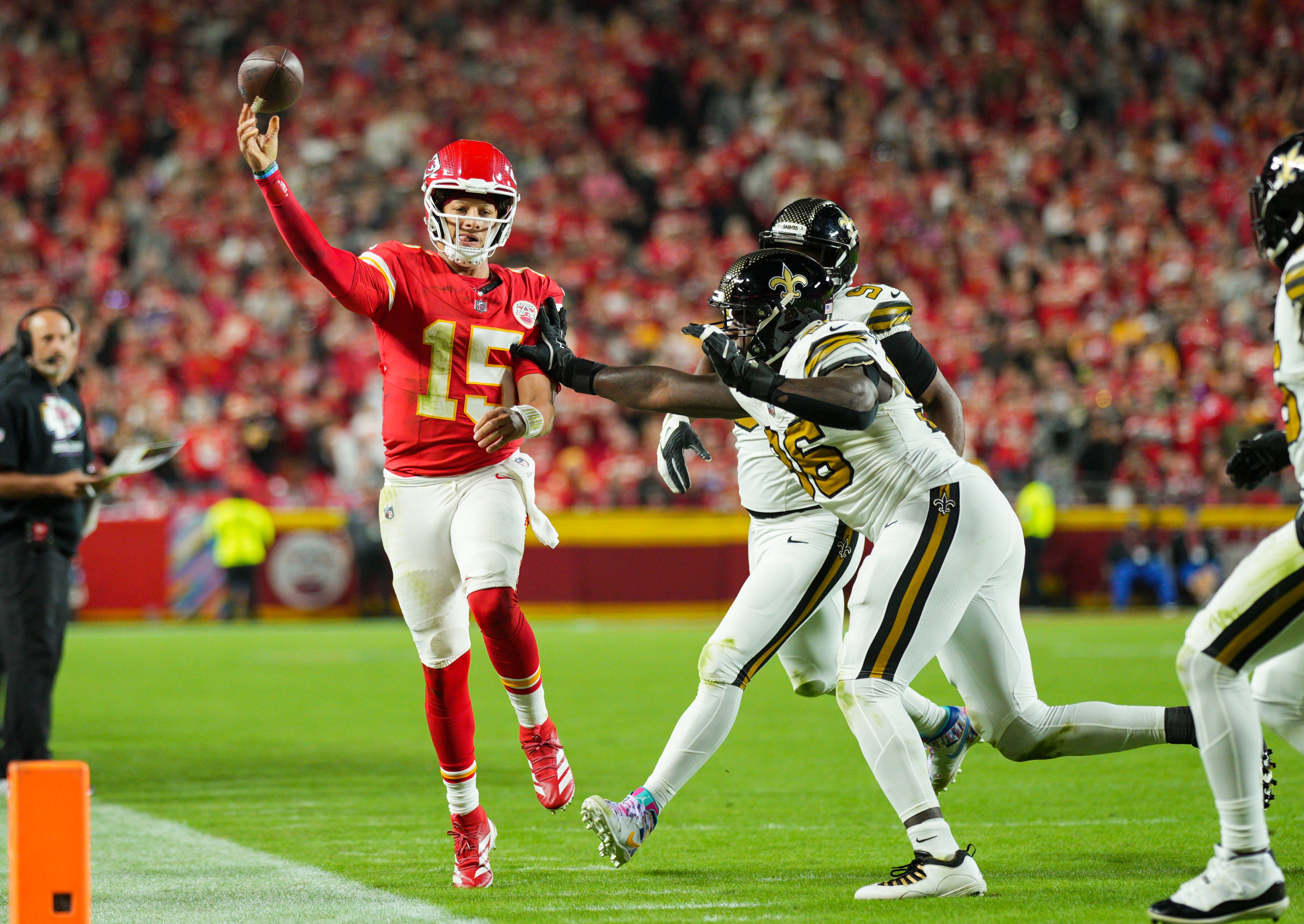 Chiefs QB Patrick Mahomes vs. Saints