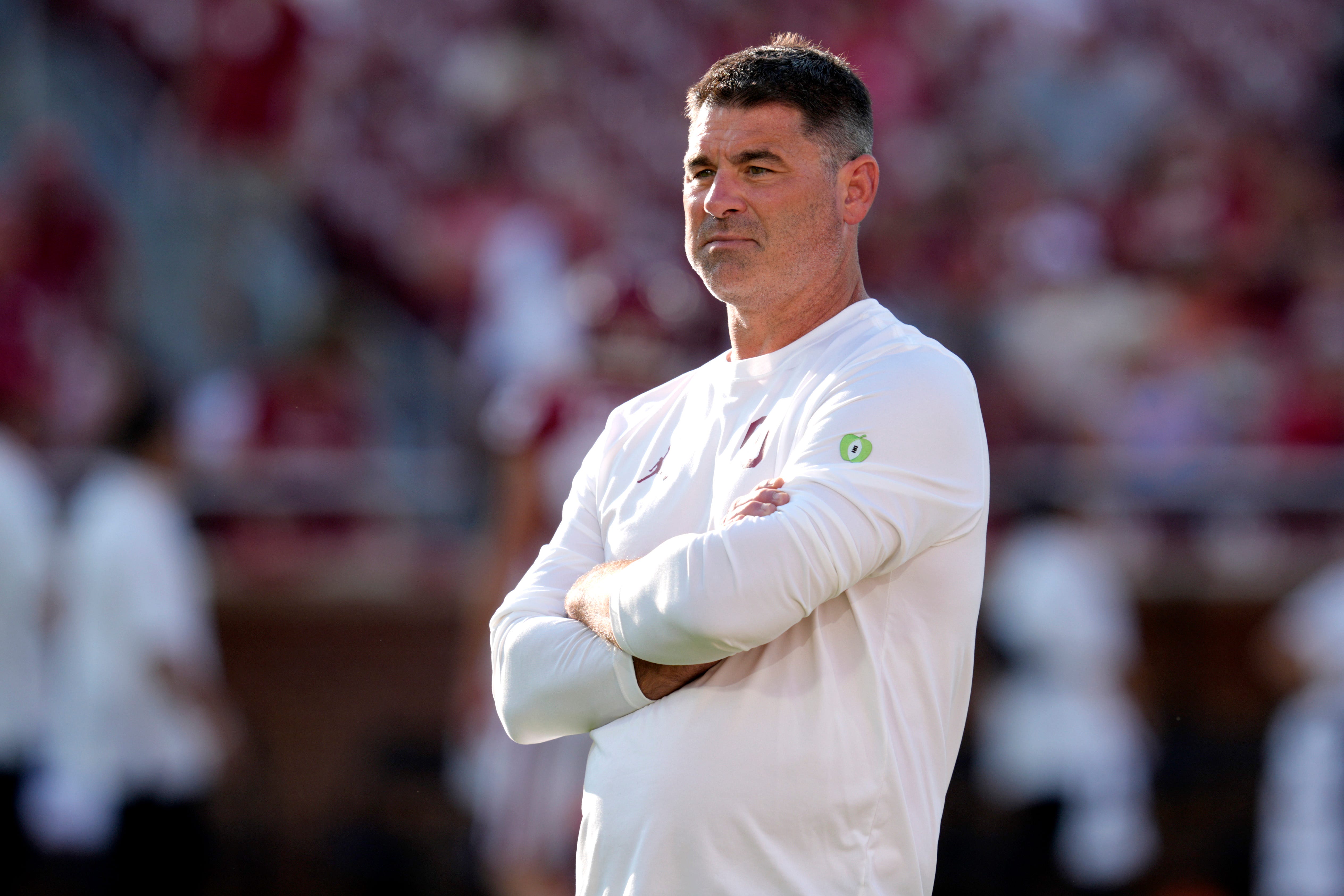 Oklahoma Sooners offensive coordinator Seth Littrell