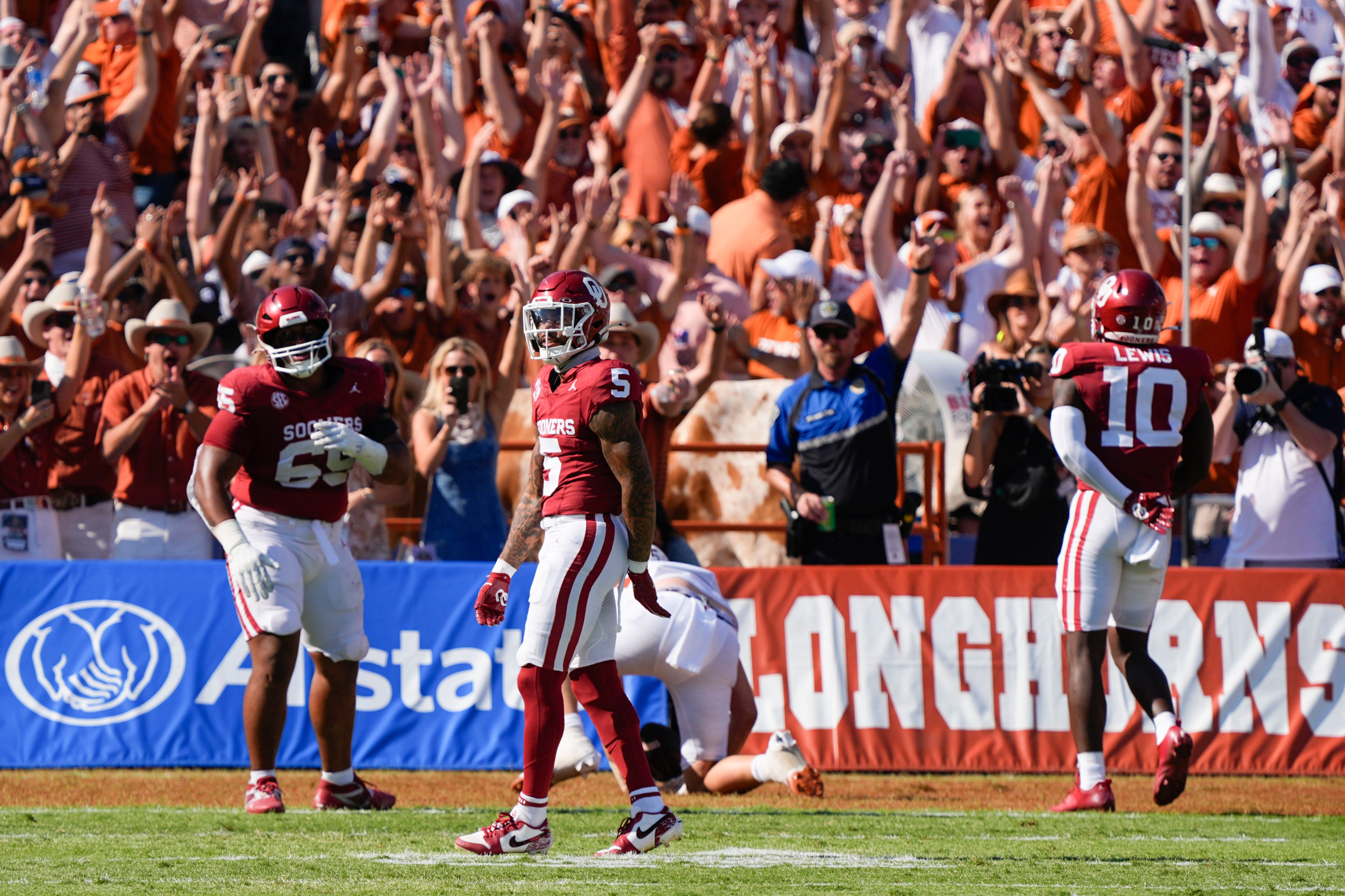 Oklahoma Sooners Texas Longhorns