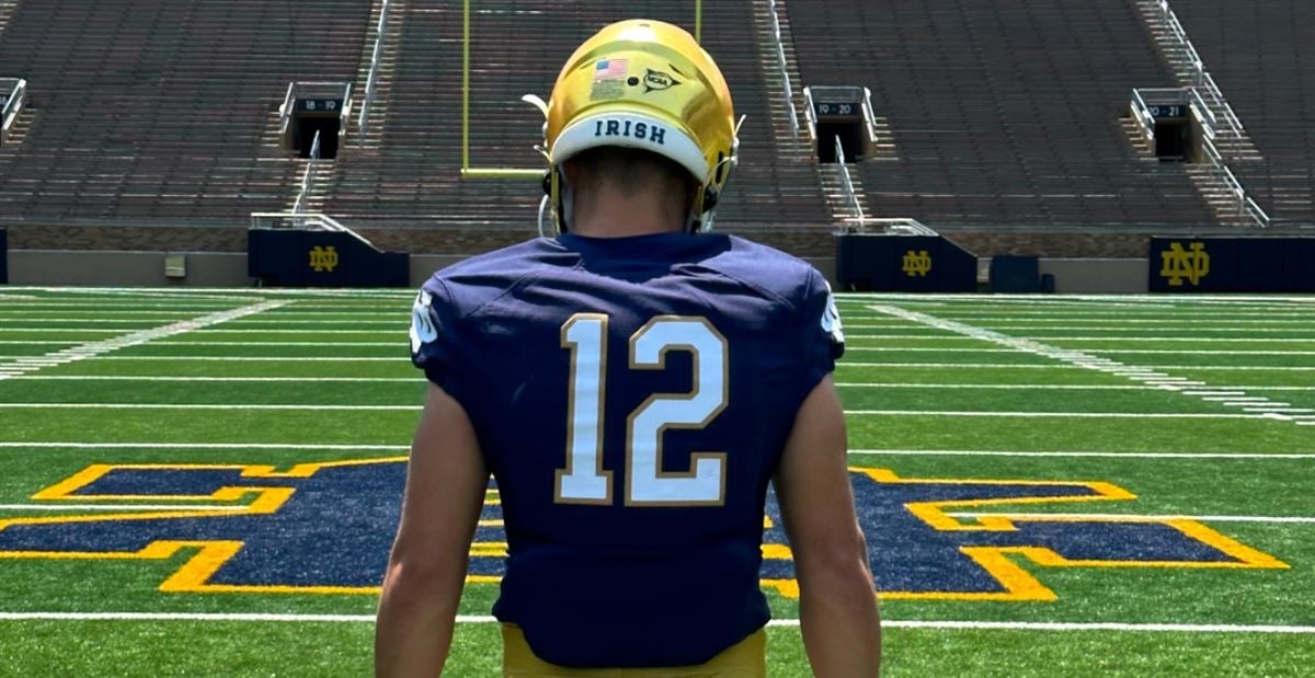 Notre Dame 2025 quarterback commit Blake Hebert