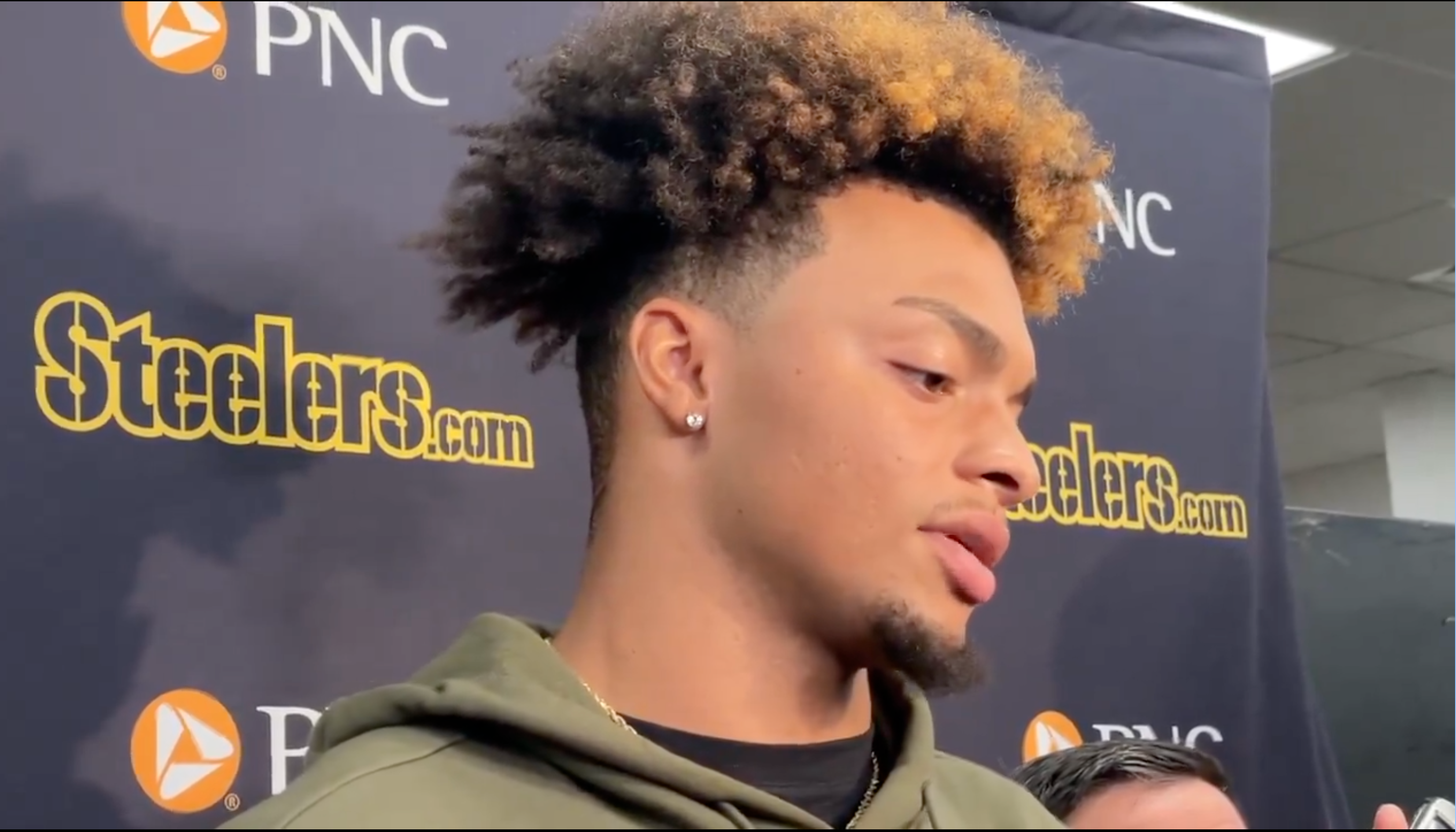 Pittsburgh Steelers QB Justin Fields addresses the media ahead of game vs. New York Jets