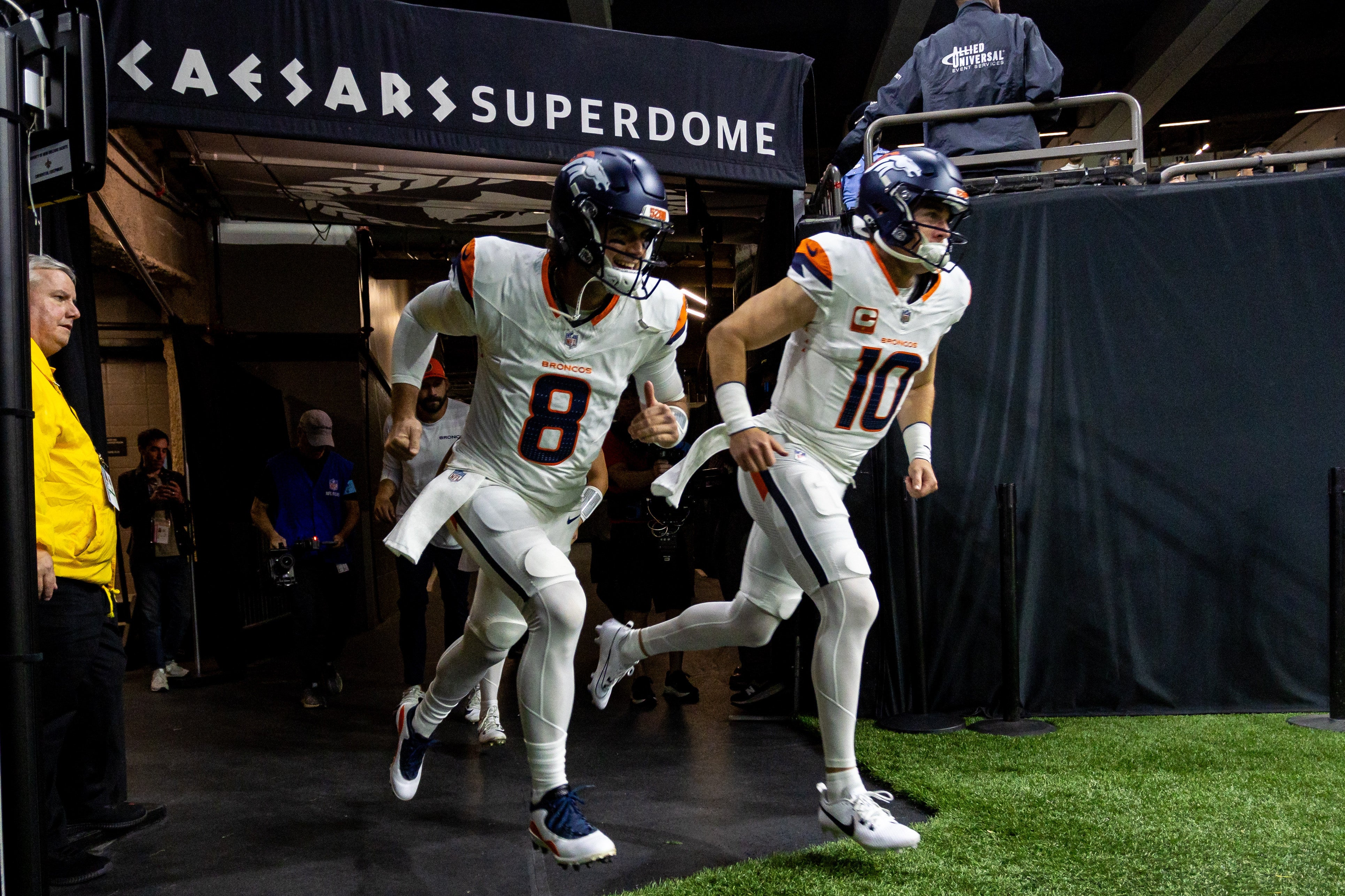 Denver Broncos quarterback Bo Nix