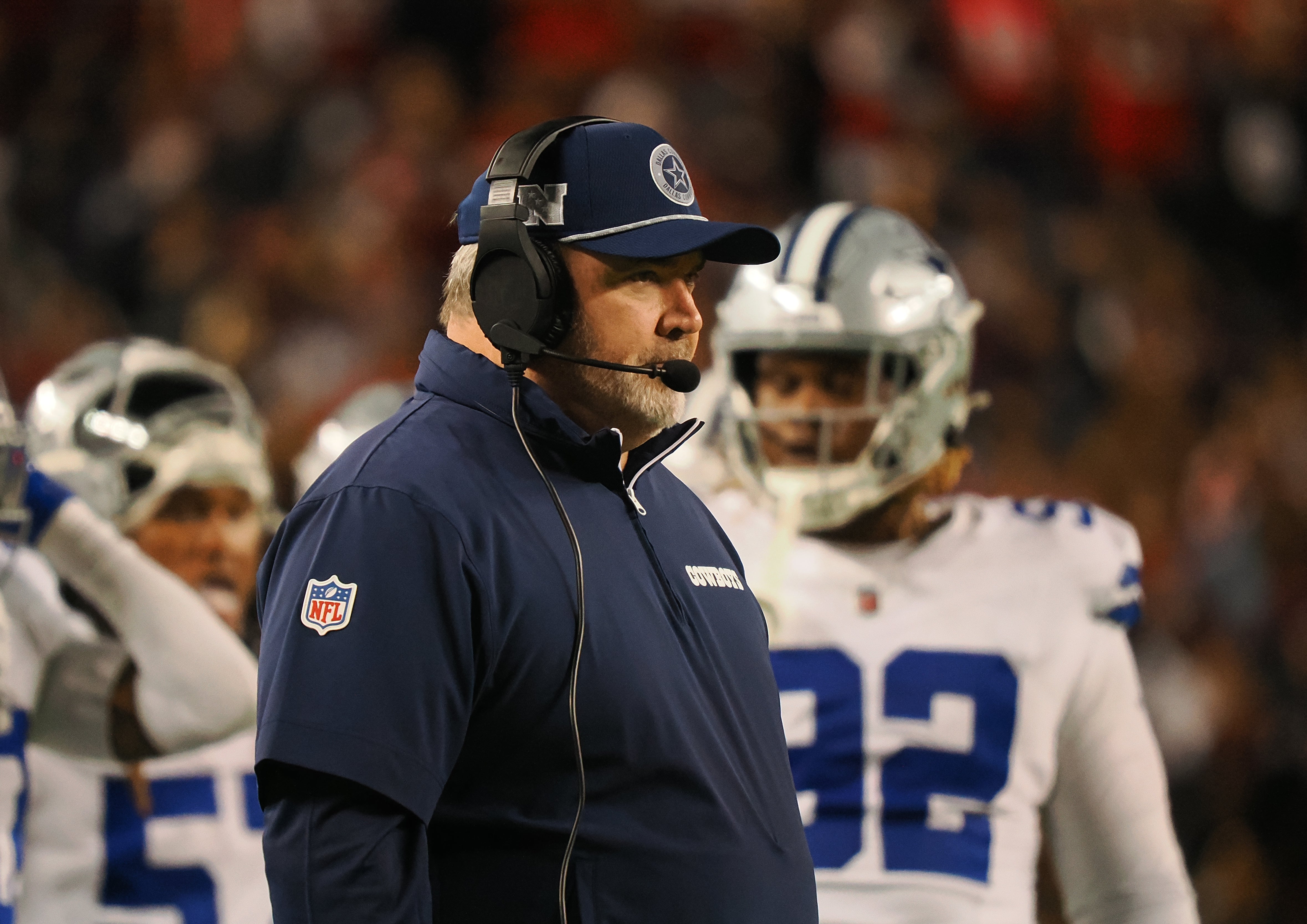 Dallas Cowboys head coach Mike McCarthy on the sideline during the third quarter against the San Francisco 49ers at Levi's Stadium.