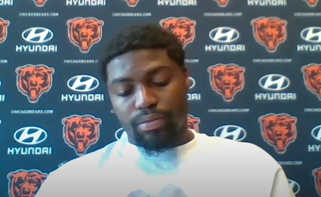 Bears CB Tyrique Stevenson addresses the media on Monday following Week 8 loss.