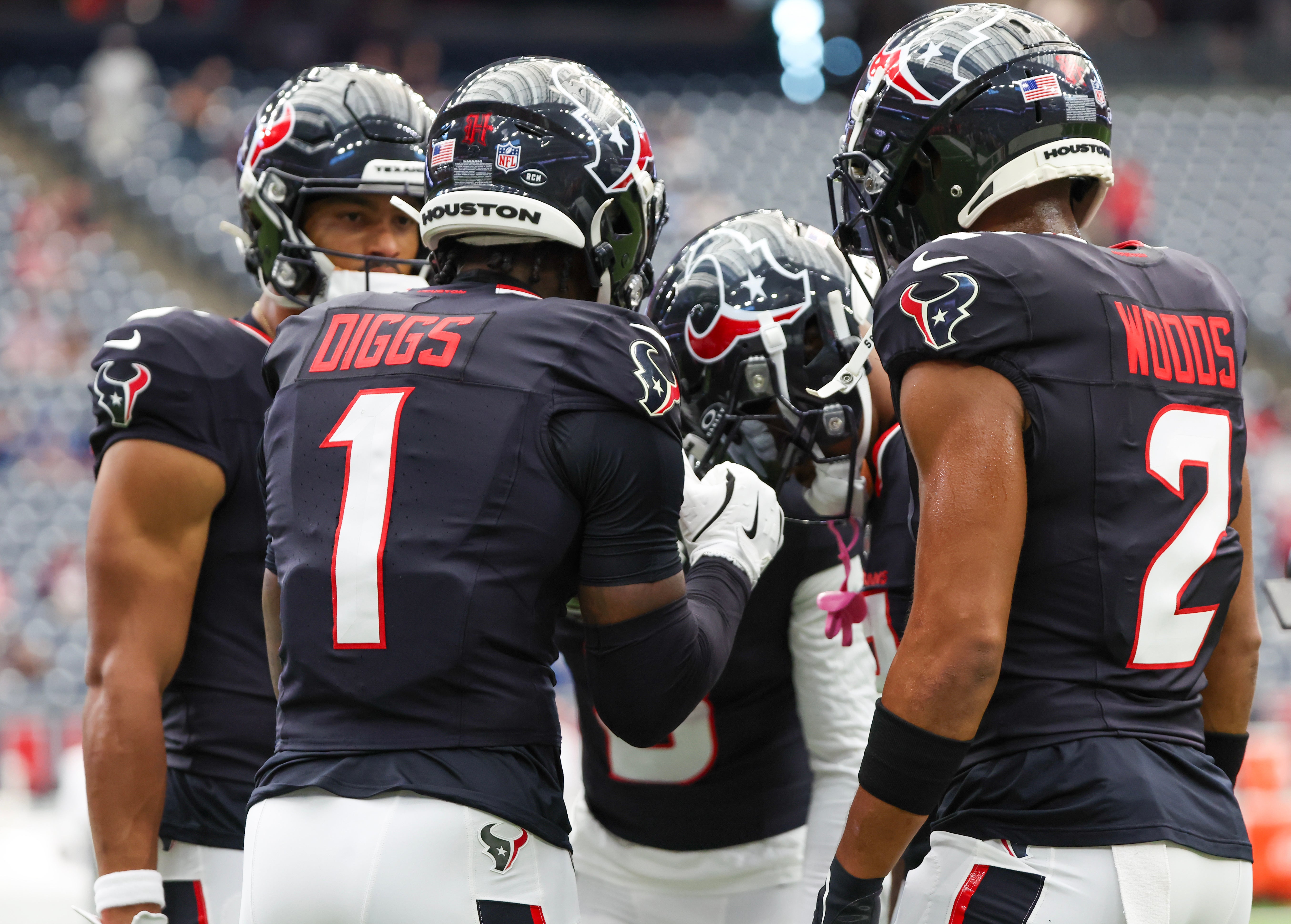 Houston Texans wide receivers Stefon Diggs