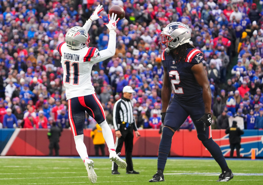 Patriots WRs Tyquan Thornton and K.J. Osborn