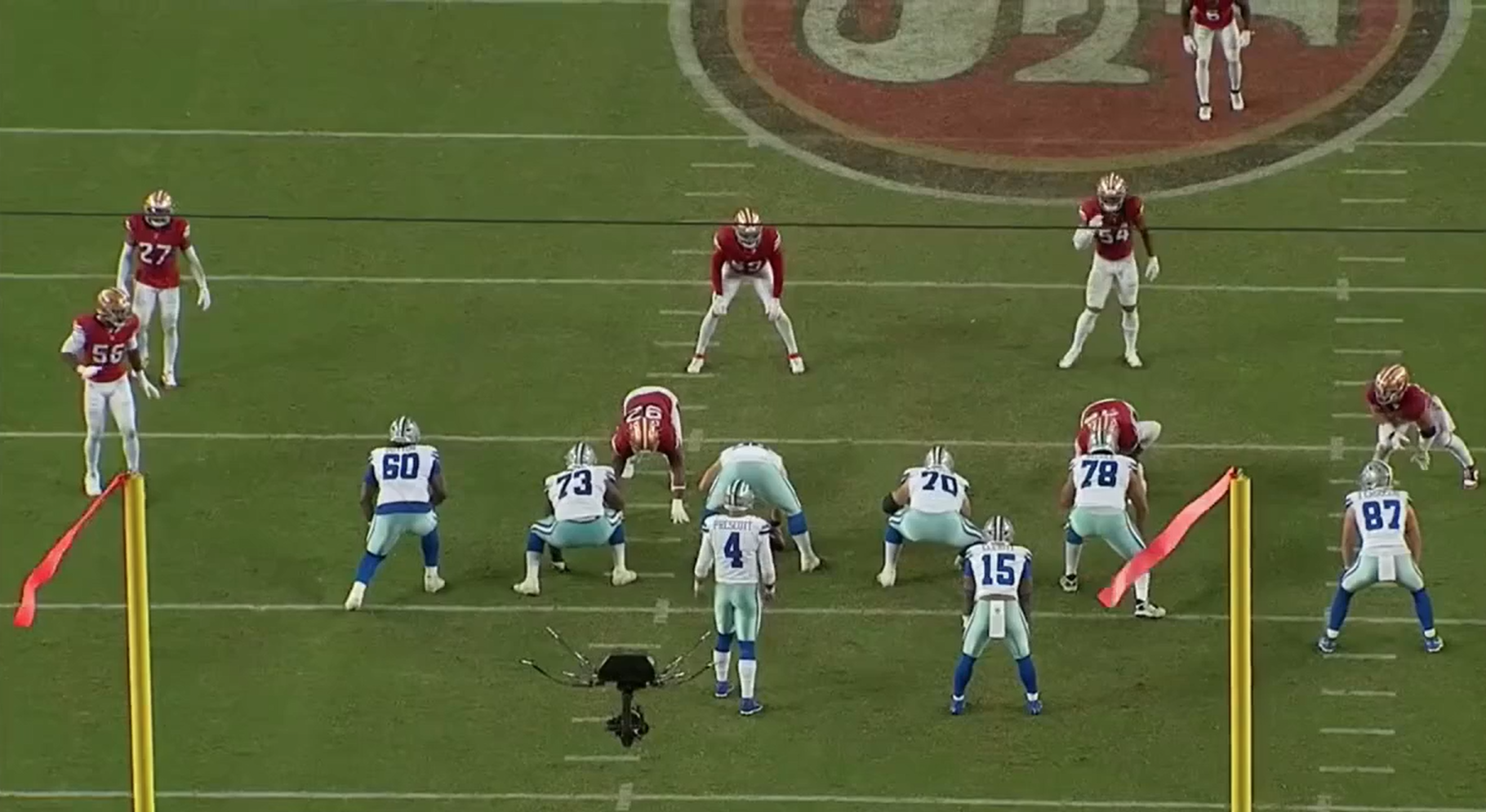 Dallas Cowboys play vs. San Francisco 49ers in Week 8.