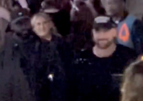 Travis Kelce attends the second night of Taylor Swift's Eras Tour in Indianapolis on Saturday night