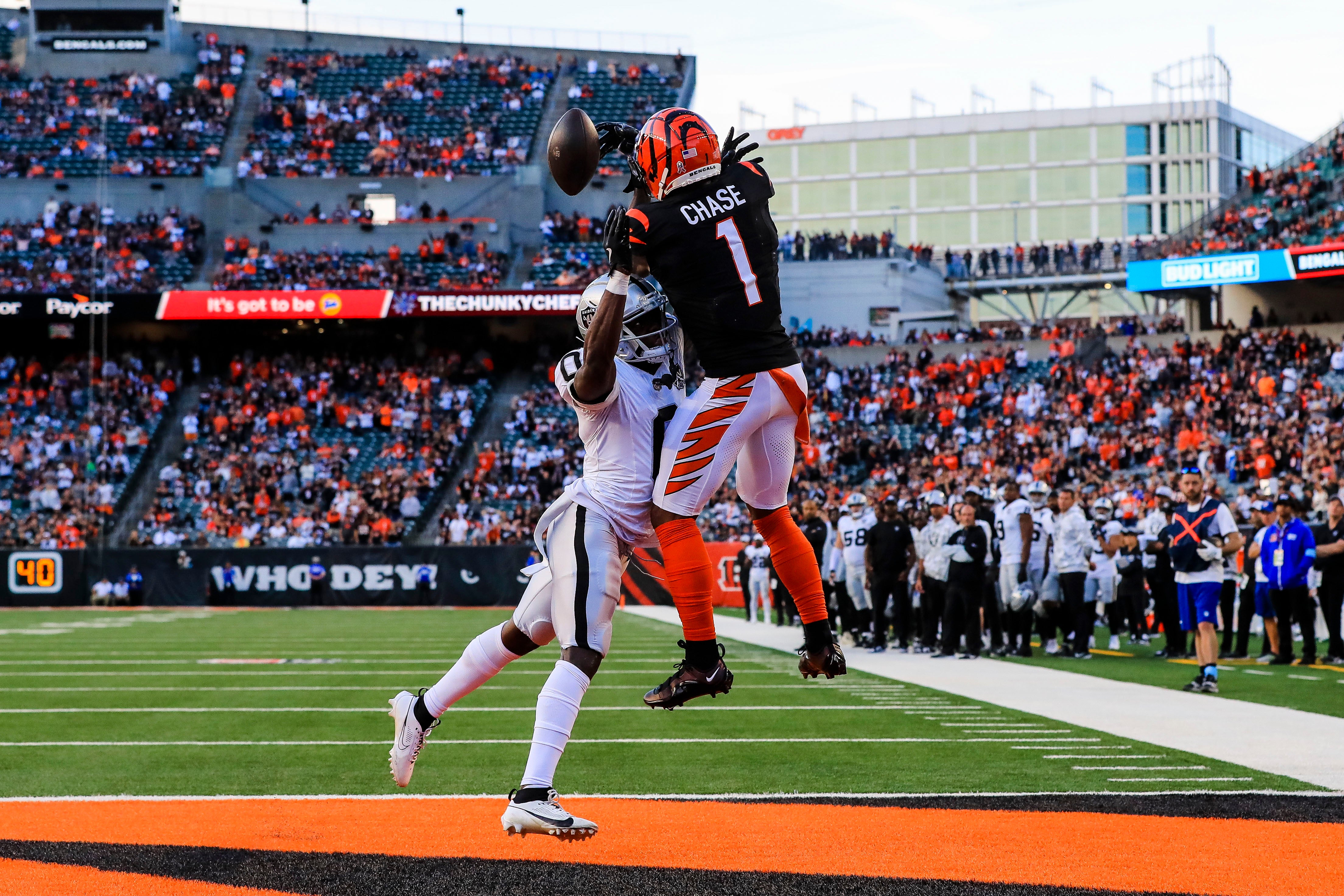 Jakorian Bennett las Vegas Raiders Cincinnati Bengals