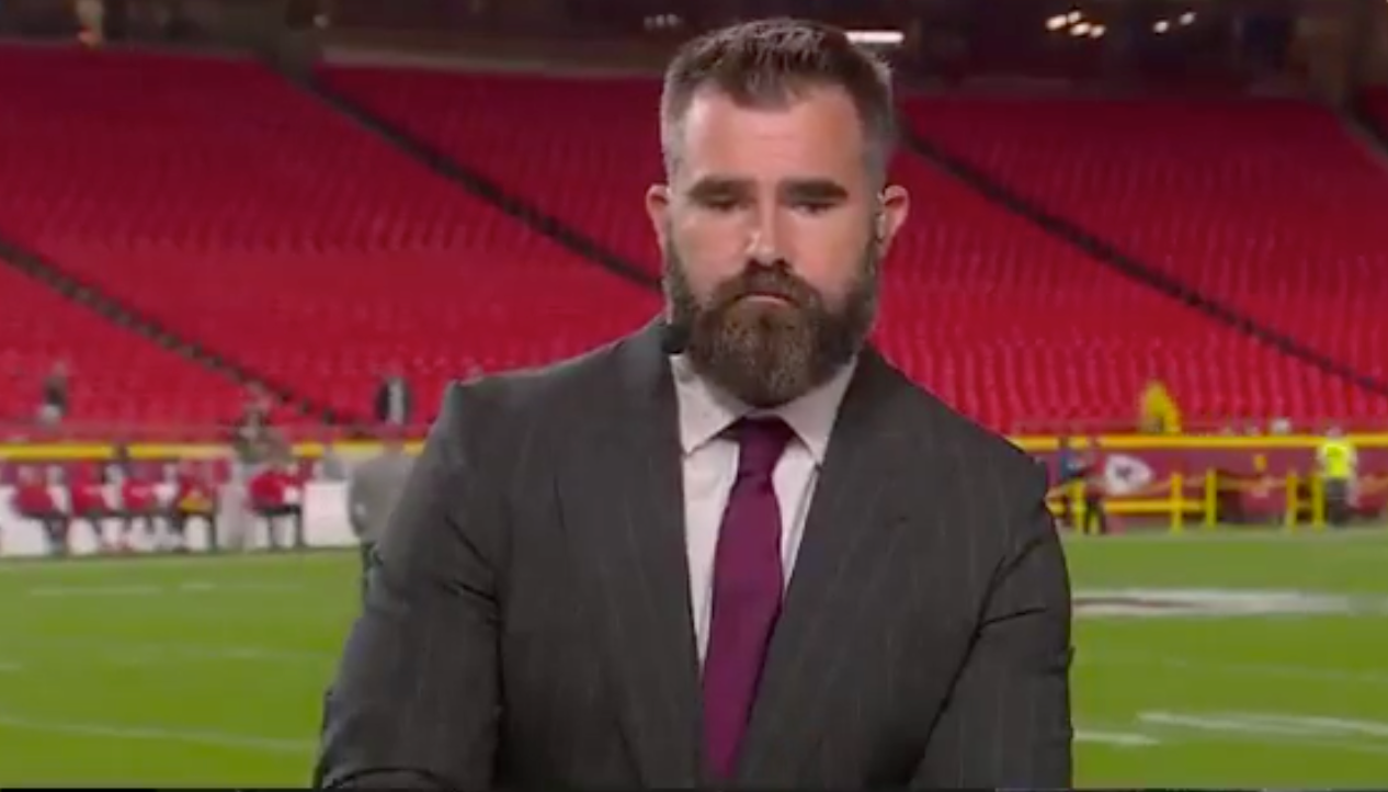 Jason Kelce addresses the Penn State phone-smashing incident on ESPN's pregame show