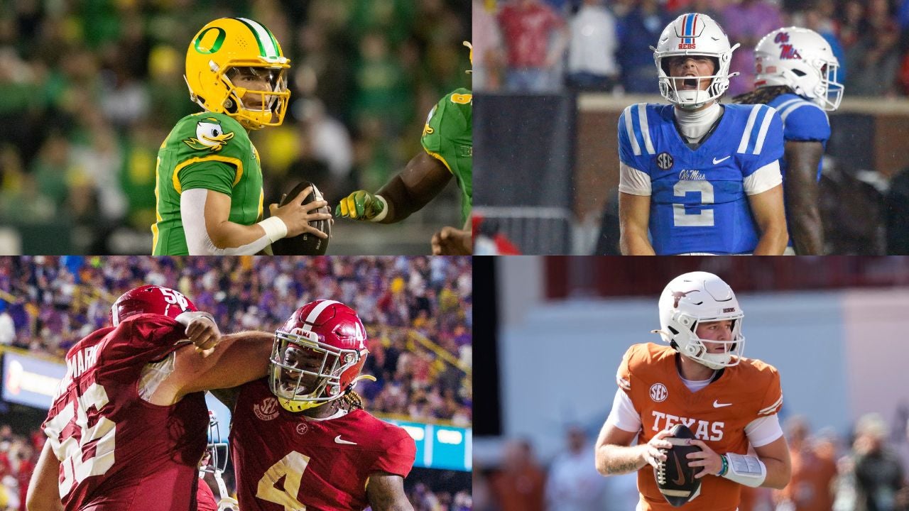 Dillon Gabriel. Jaxson Dart. Jalen Milroe. Quinn Ewers. All College Football Playoff Contender Quarterbacks.