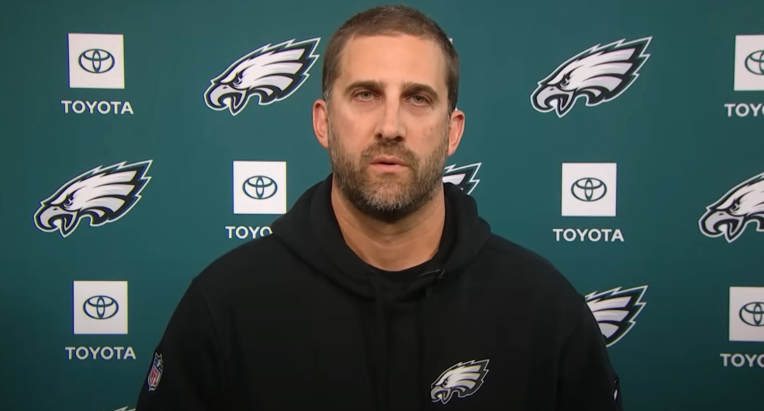 Philadelphia Eagles head coach Nick Sirianni speaks to media ahead of Week 11 vs. Washington Commanders