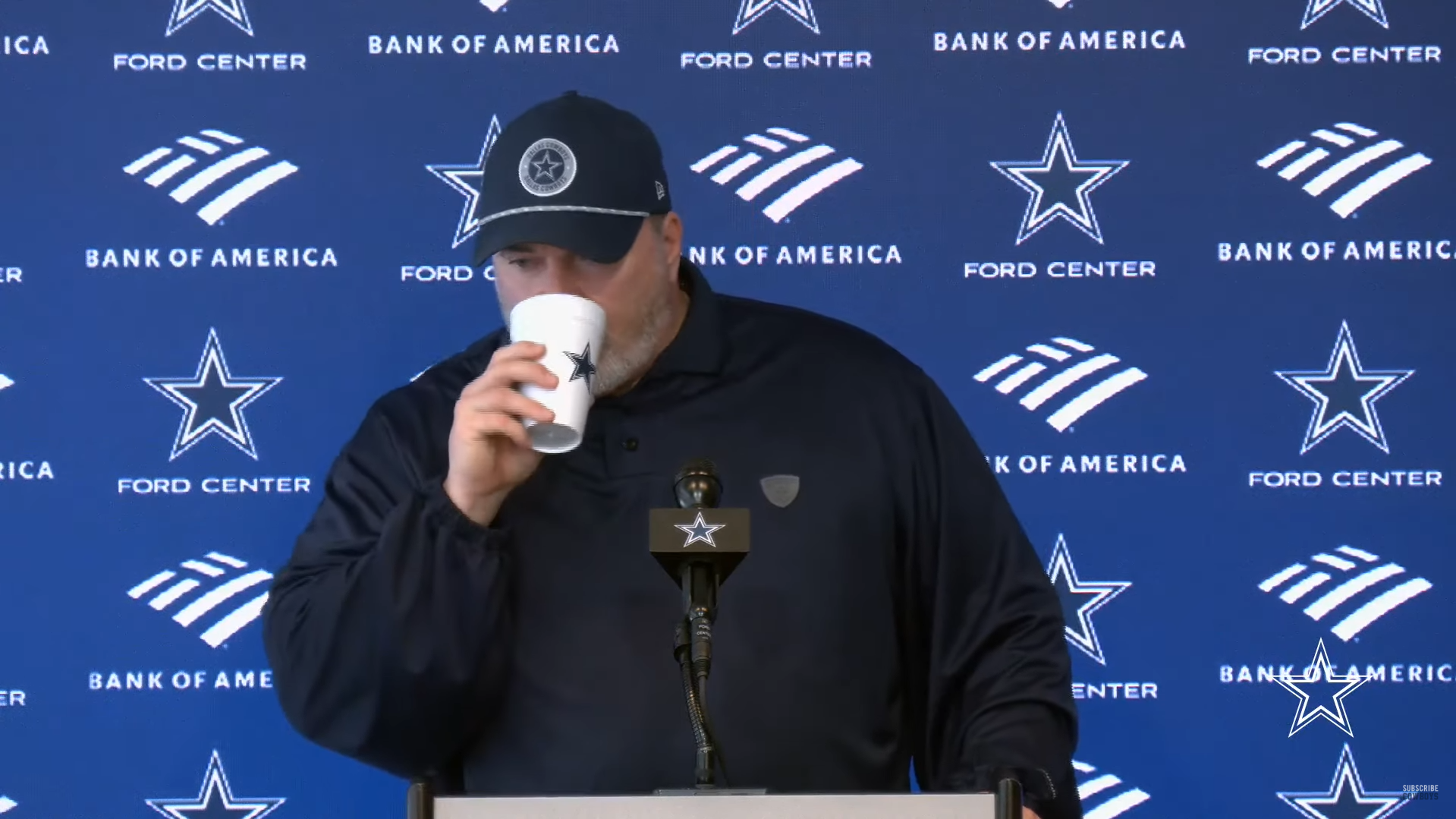 Dallas Cowboys HC Mike McCarthy talks to reporters ahead of Week 11.