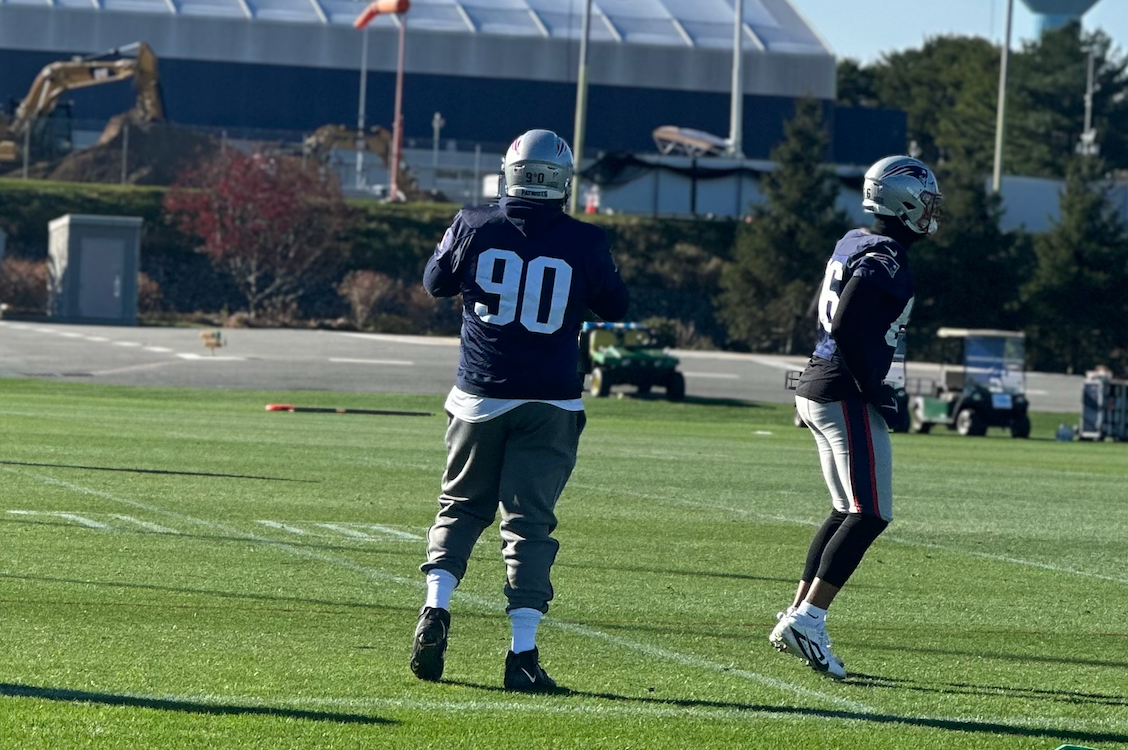 Patriots DT Christian Barmore returns to practice after being diagnosed with blood clots at the start of training camp.