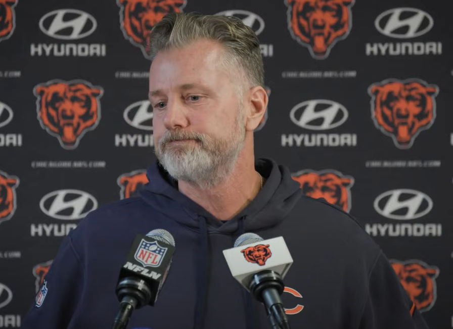 Matt Eberflus addresses the media following Week 11 loss to the Green Bay Packers.