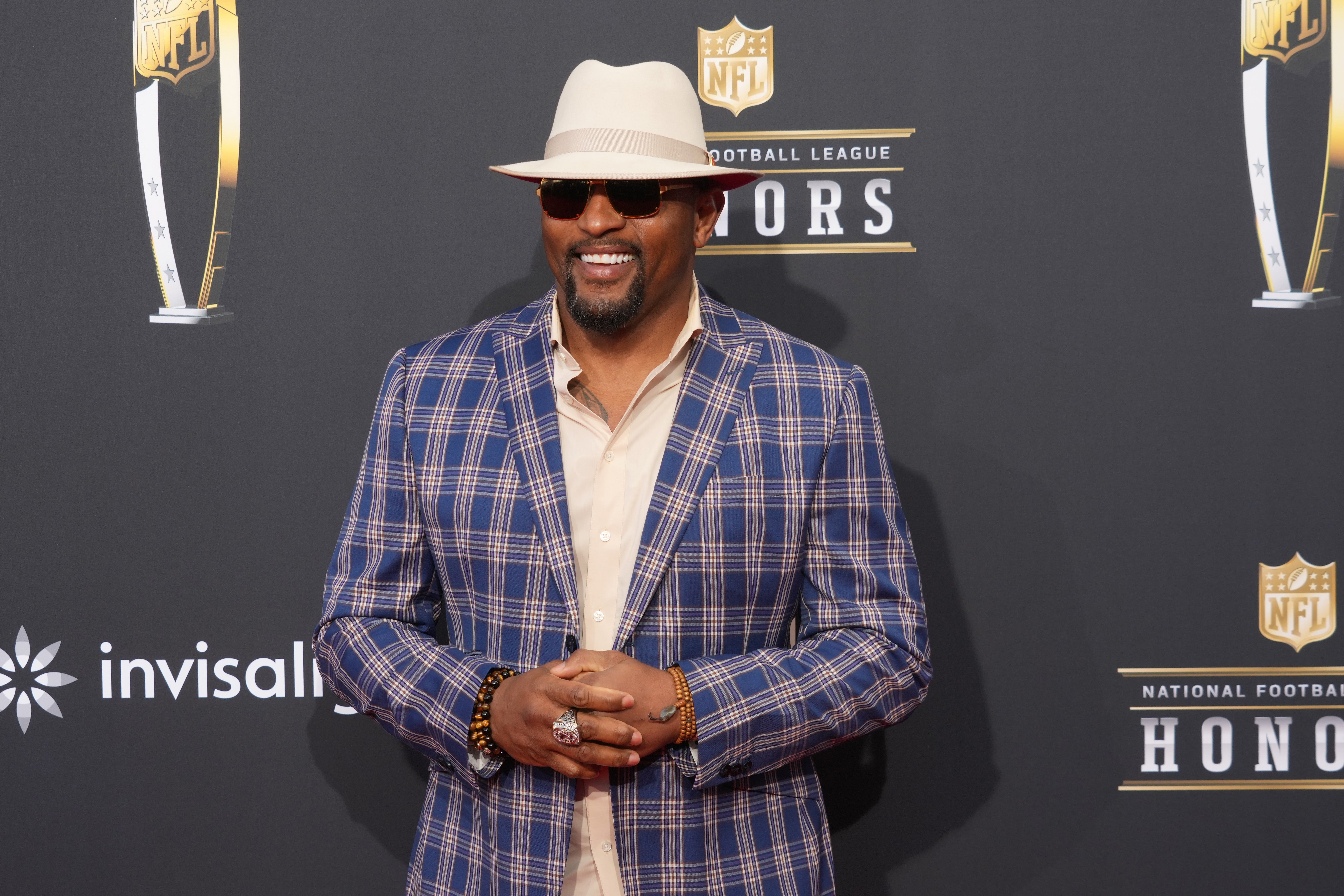 Feb 8, 2024; Las Vegas, NV, USA; Ray Lewis on the red carpet before the NFL Honors show at Resorts World Theatre. Mandatory