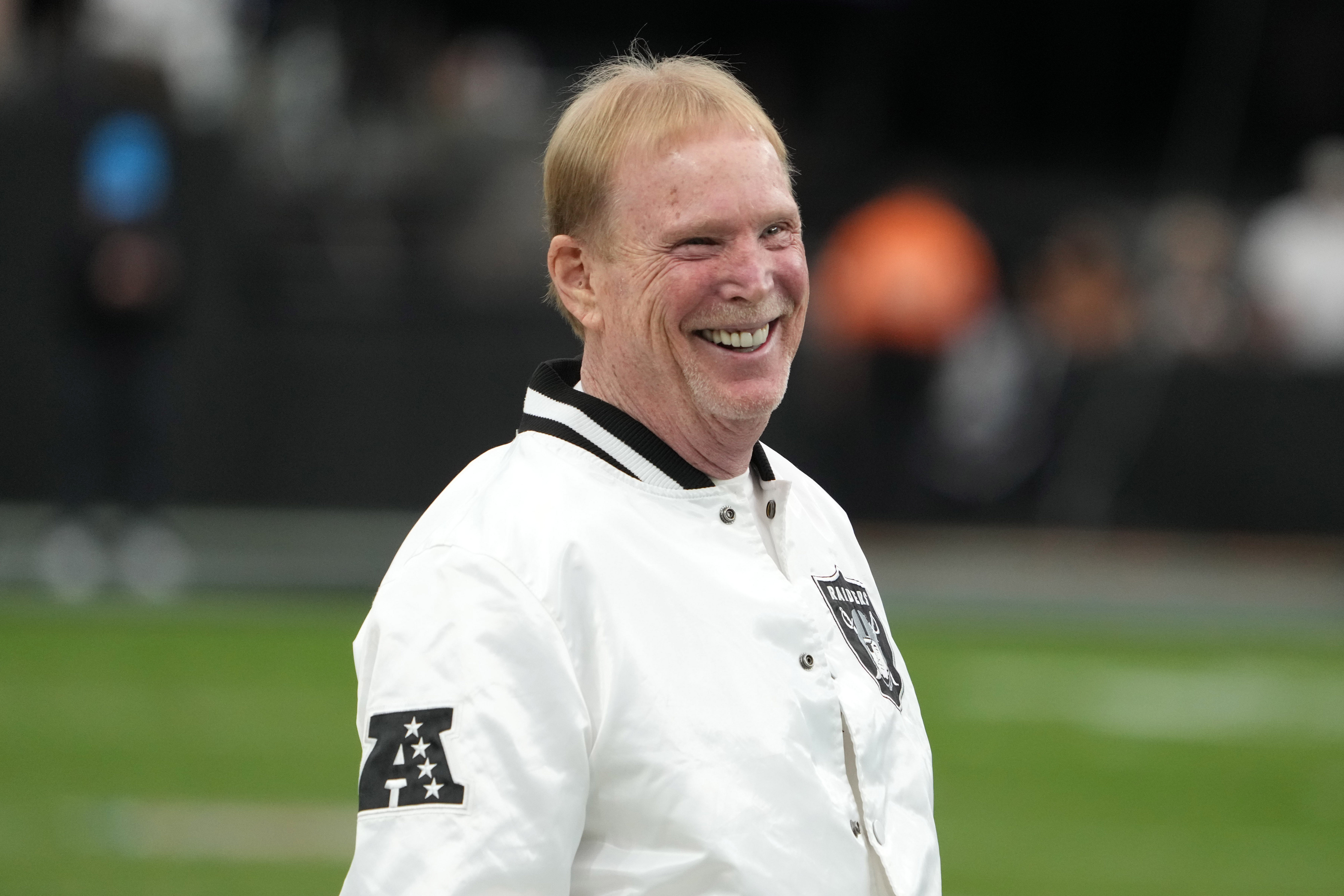Sep 22, 2024; Paradise, Nevada, USA; Las Vegas Raiders owner Mark Davis during the game against the Carolina Panthers at Allegiant Stadium.