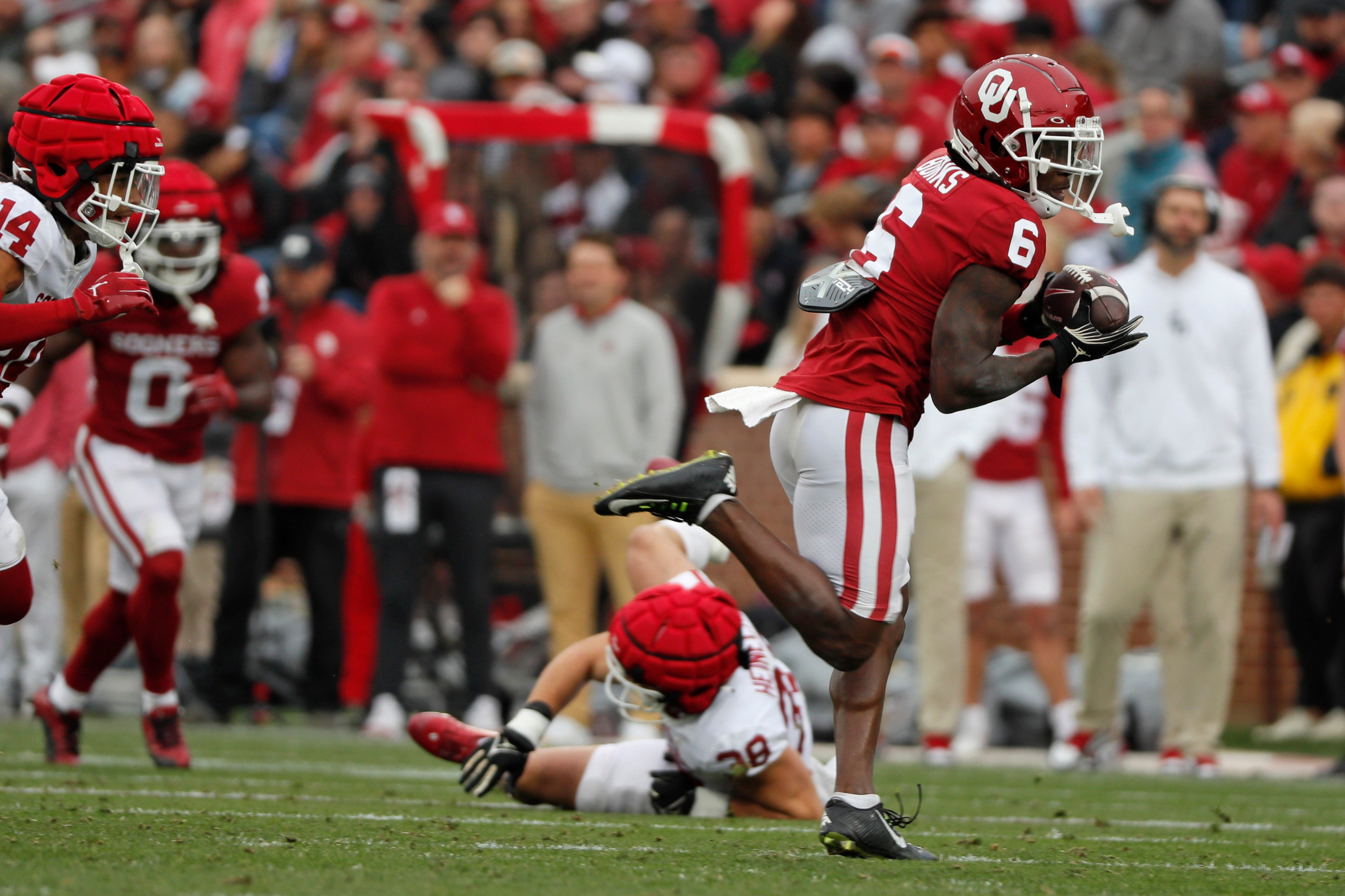 Oklahoma Sooners Spring game Deion Burks