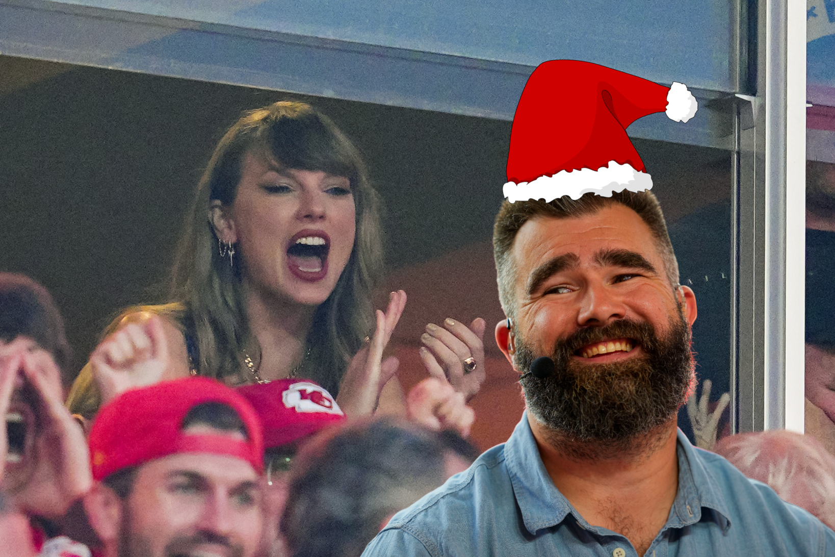 Jason Kelce hilariously jokes with Jimmy Kimmel about a possible Christmas gift idea for Taylor Swift