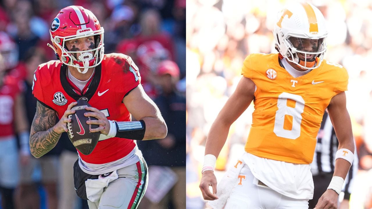 Georgia QB Carson Beck and Tennessee QB Nico Iamaleava