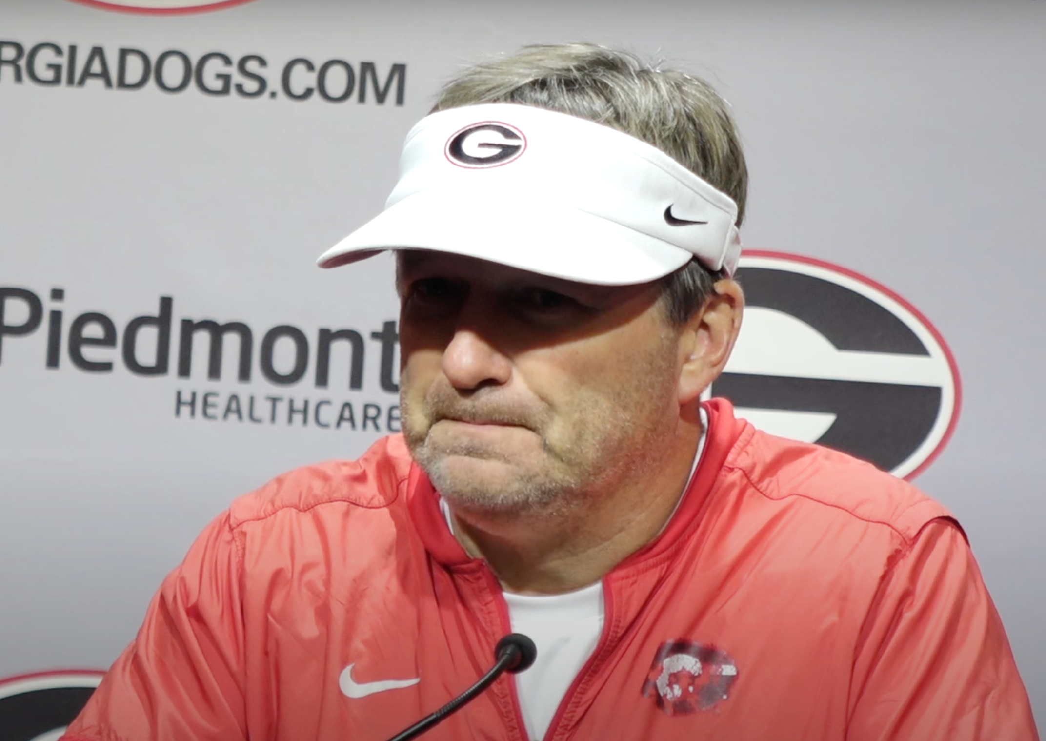 Georgia Bulldogs head coach Kirby Smart speaks to media on Tuesday before Georgia Tech game