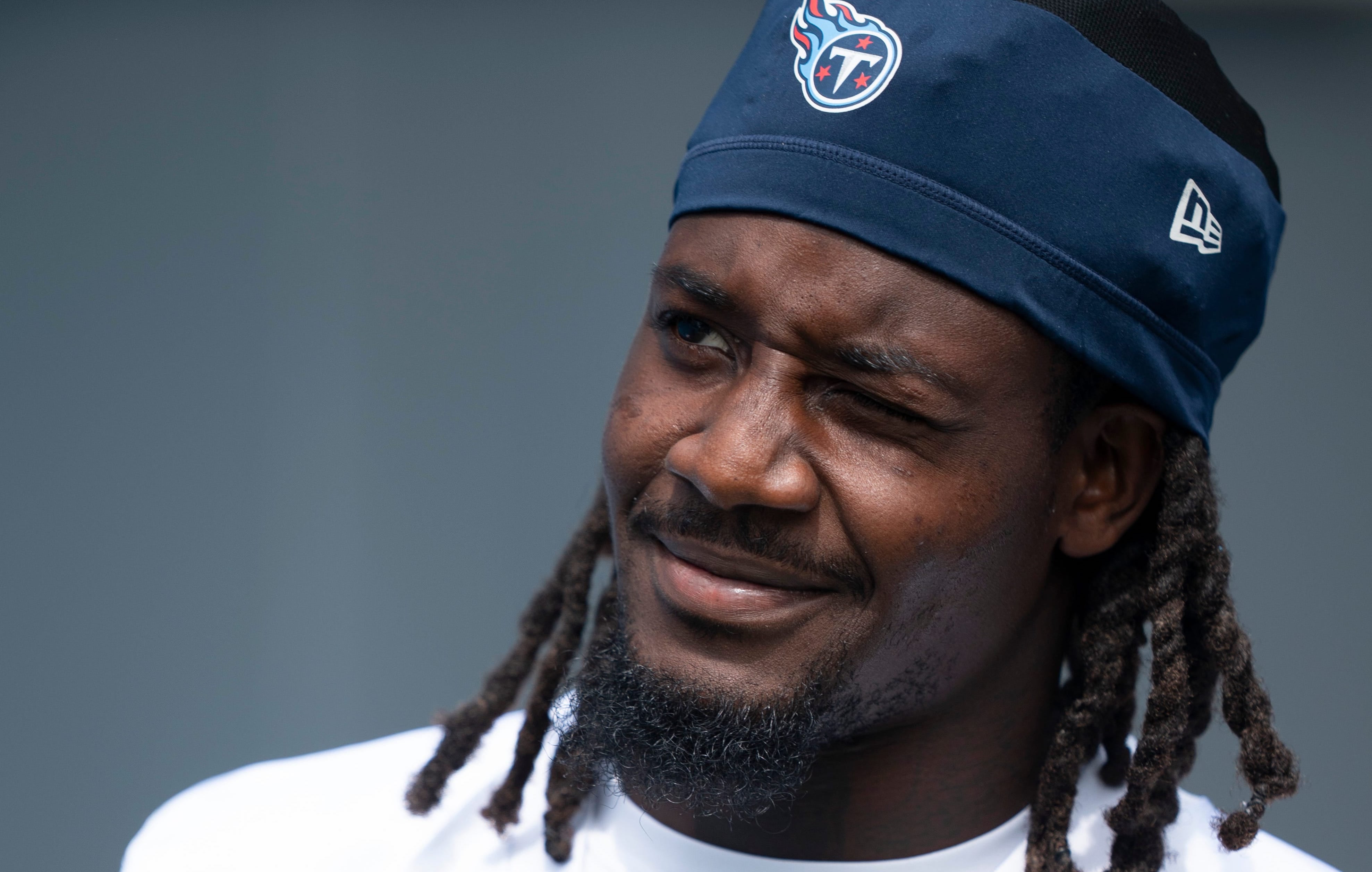 Tennessee Titans cornerback Jarvis Brownlee Jr. (29) exits the tunnel at Nissan Stadium in Nashville, Tenn., Saturday, July 27, 2024. The Titans hosted Back Together Weekend to allow fans to get a loo... Denny Simmons/The Tennessean-USA TODAY NETWORK