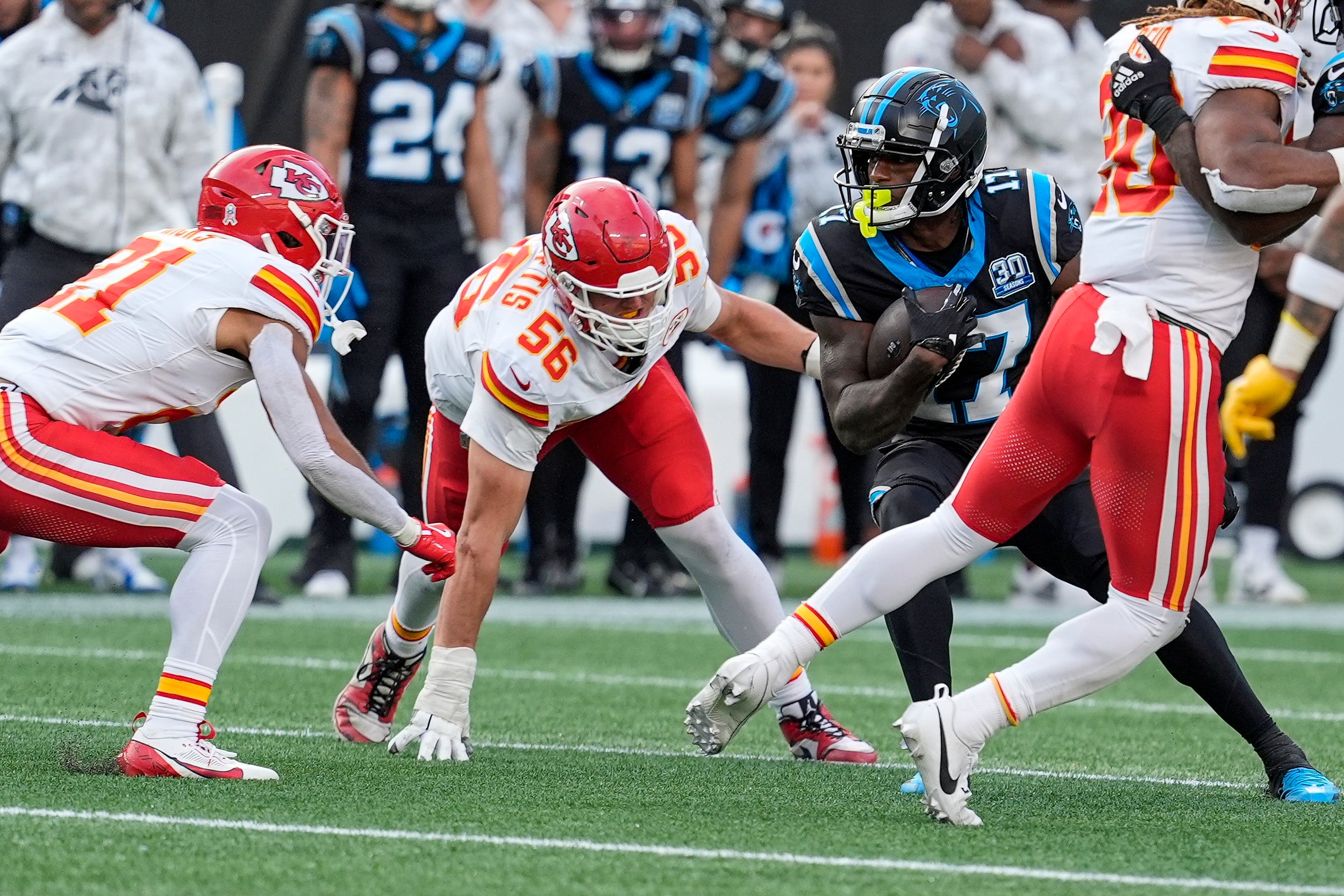 Kansas City Chiefs defense defensive end George Karlaftis