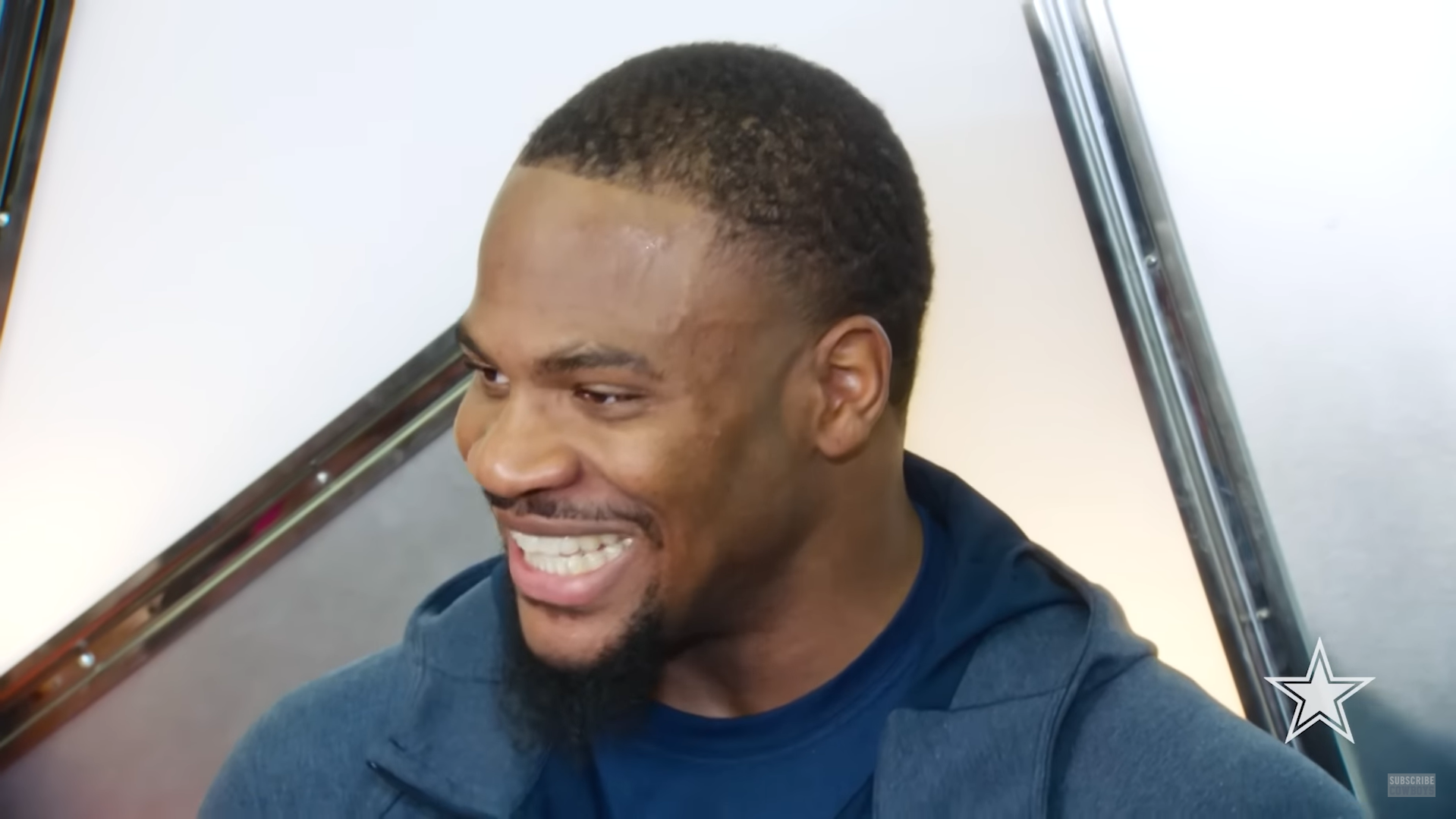 Dallas Cowboys DE Micah Parsons talks to reporters postgame following 2024 Thanksgiving win.