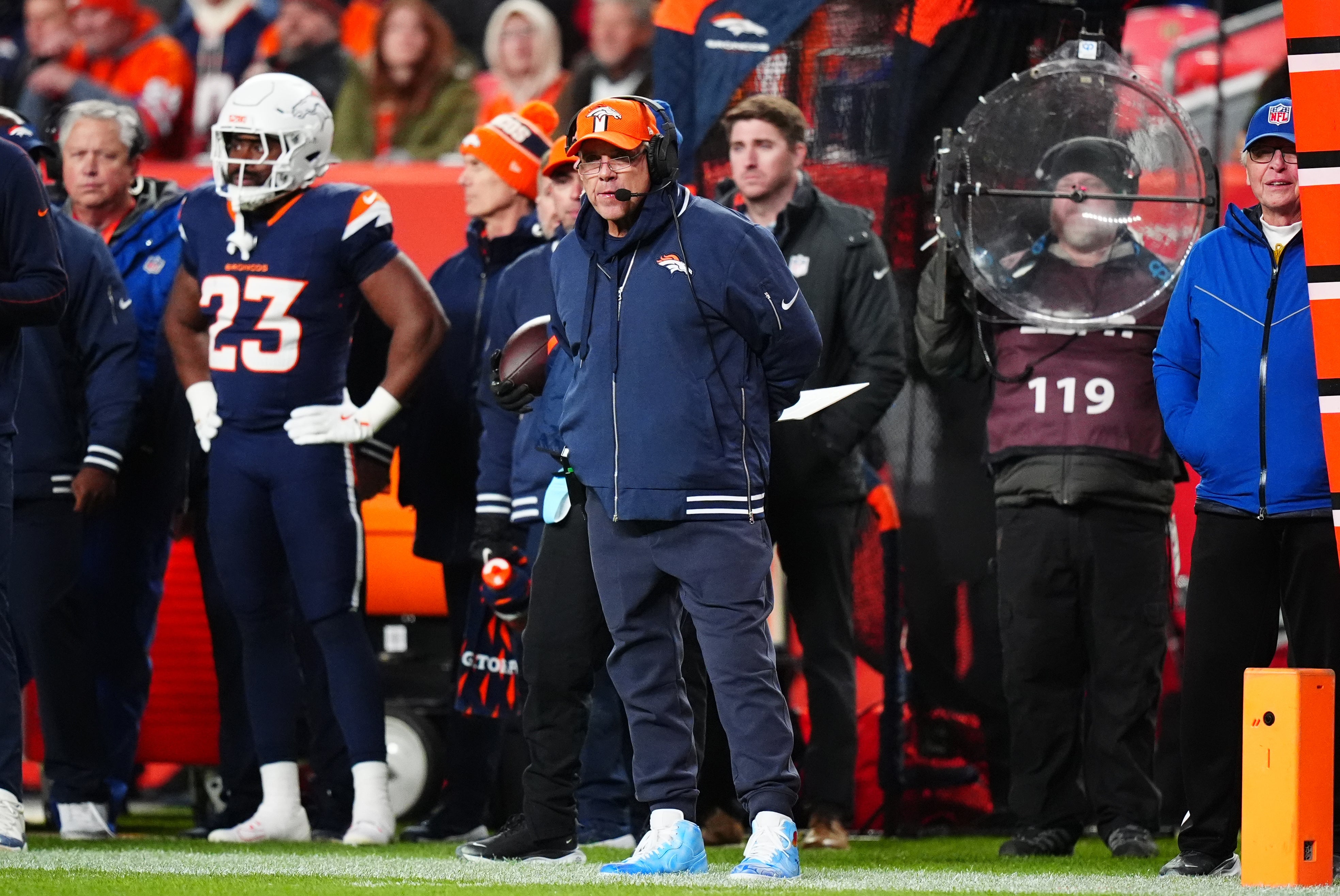 Denver Broncos head coach Sean Payton