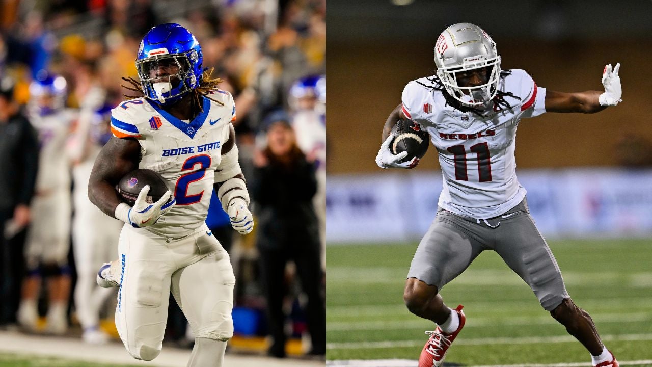 Boise State RB Ashton Jeanty. UNLV WR Ricky White.