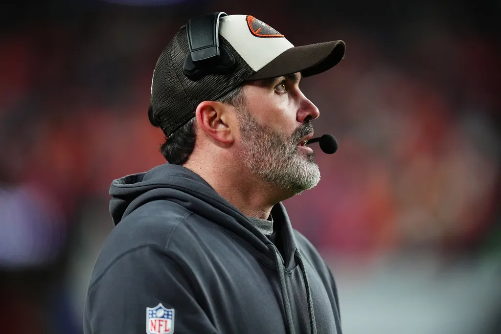 Cleveland Browns head coach Kevin Stefanski during the second half against the Denver Broncos at Empower Field at Mile High.