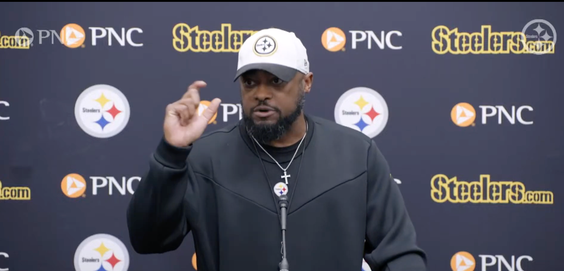Pittsburgh Steelers HC Mike Tomlin addresses the media ahead of the Week 15 of 2024 NFL season matchup against the Philadelphia Eagles