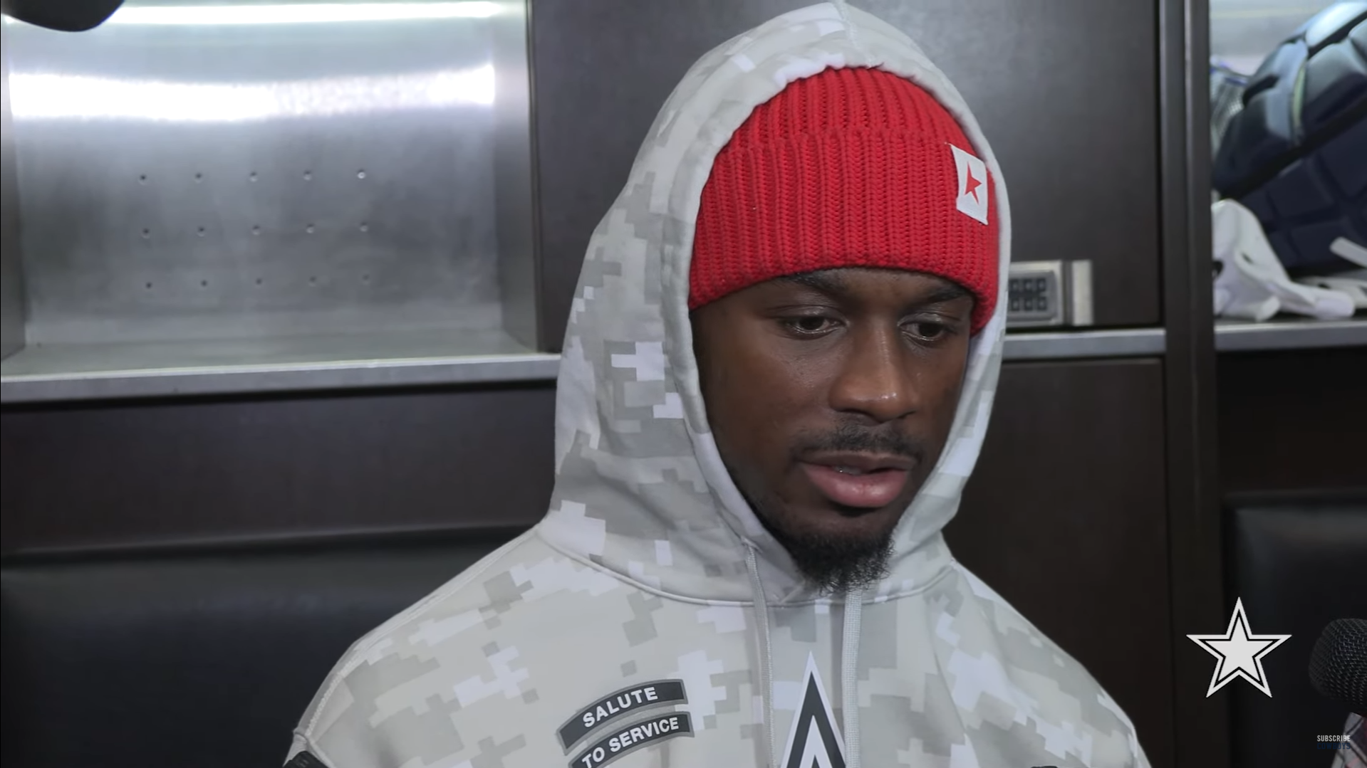 Dallas Cowboys CB Amani Oruwariye talks to reporters about muffed punt vs Bengals in Week 14.