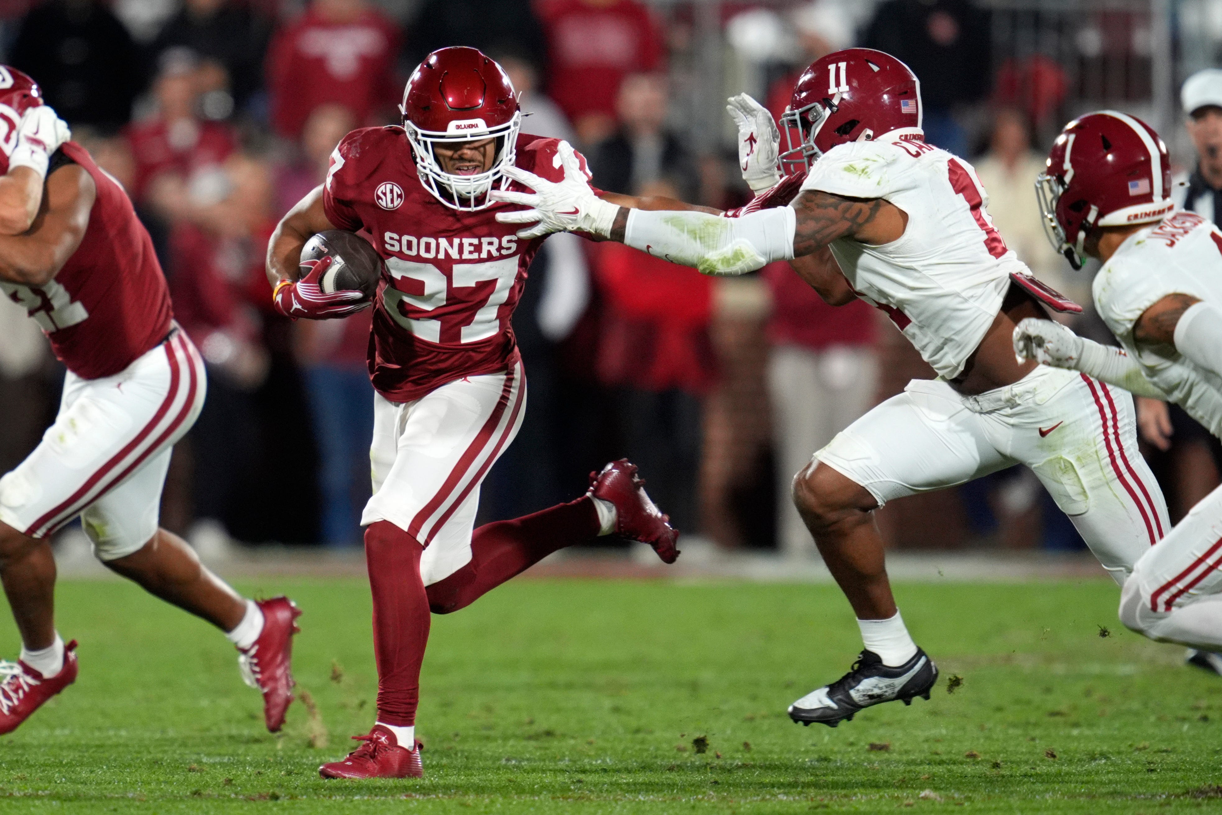 Oklahoma Sooners running back Gavin Sawchuk