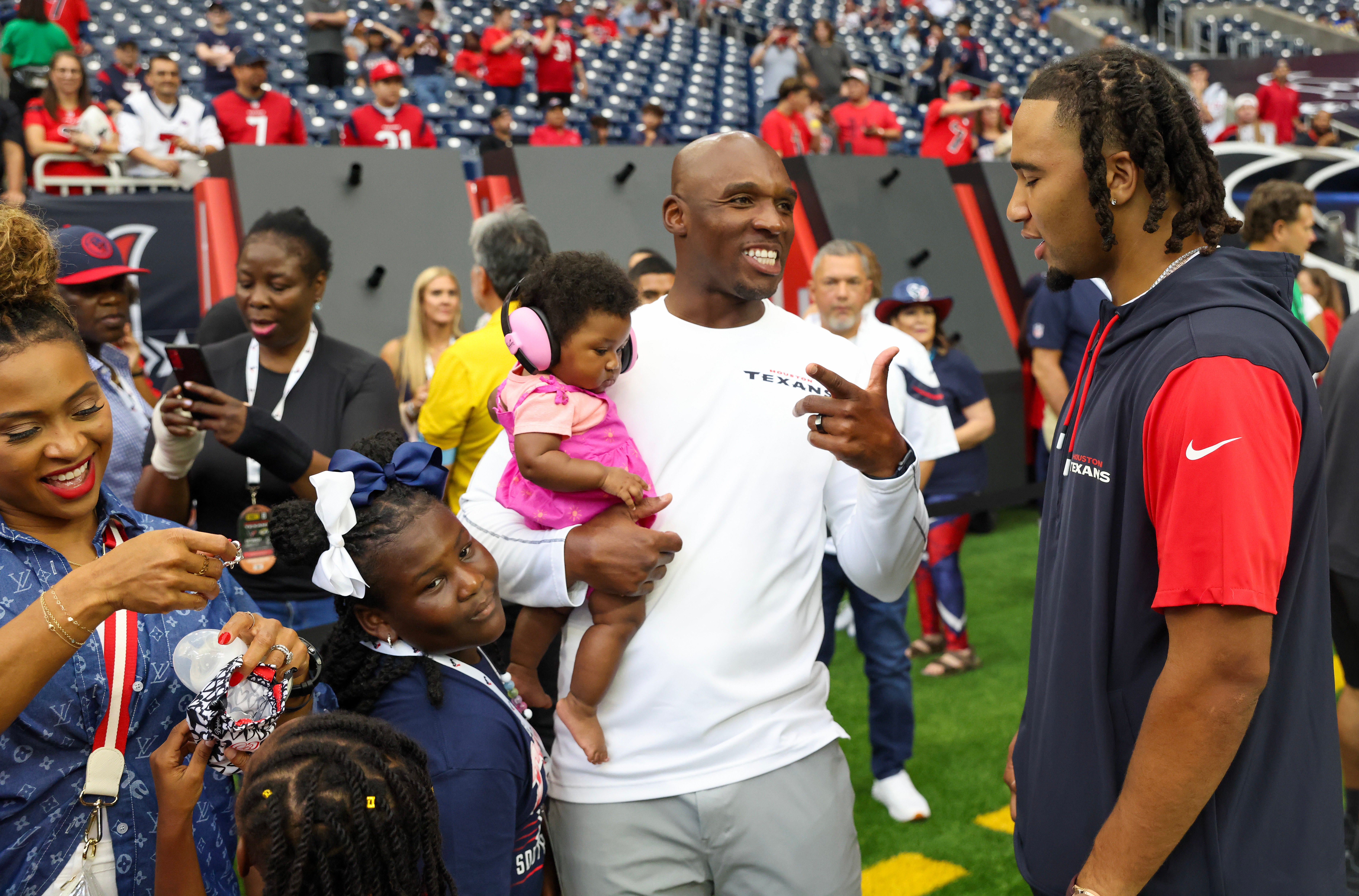 Houston Texans head coach DeMeco Ryans quarterback C.J. Stroud