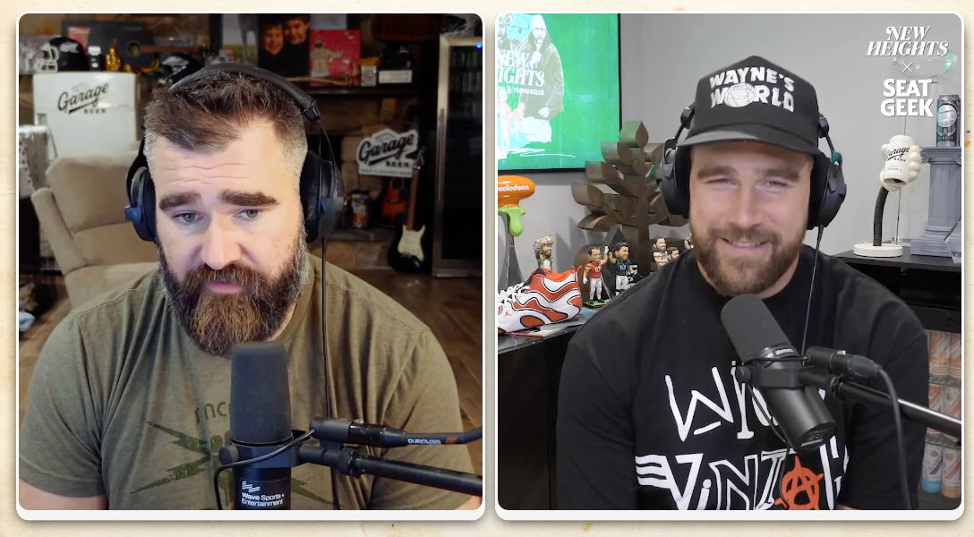 Jason and Travis Kelce preview a new guest episode of New Heights after Christmas