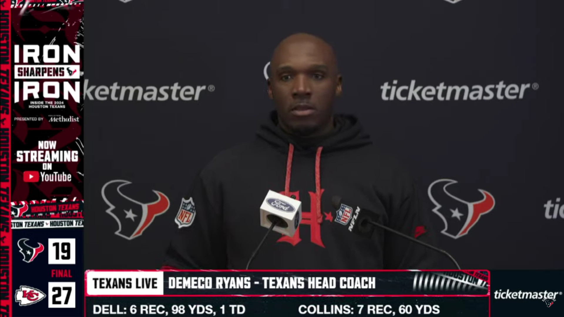 Houston Texans head coach DeMeco Ryans